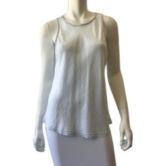 Anthropologie Cloth & Stone Tie Back Sleeveless Top Baby Blue Size S / US 4 / IT 40 - 2 Thumbnail