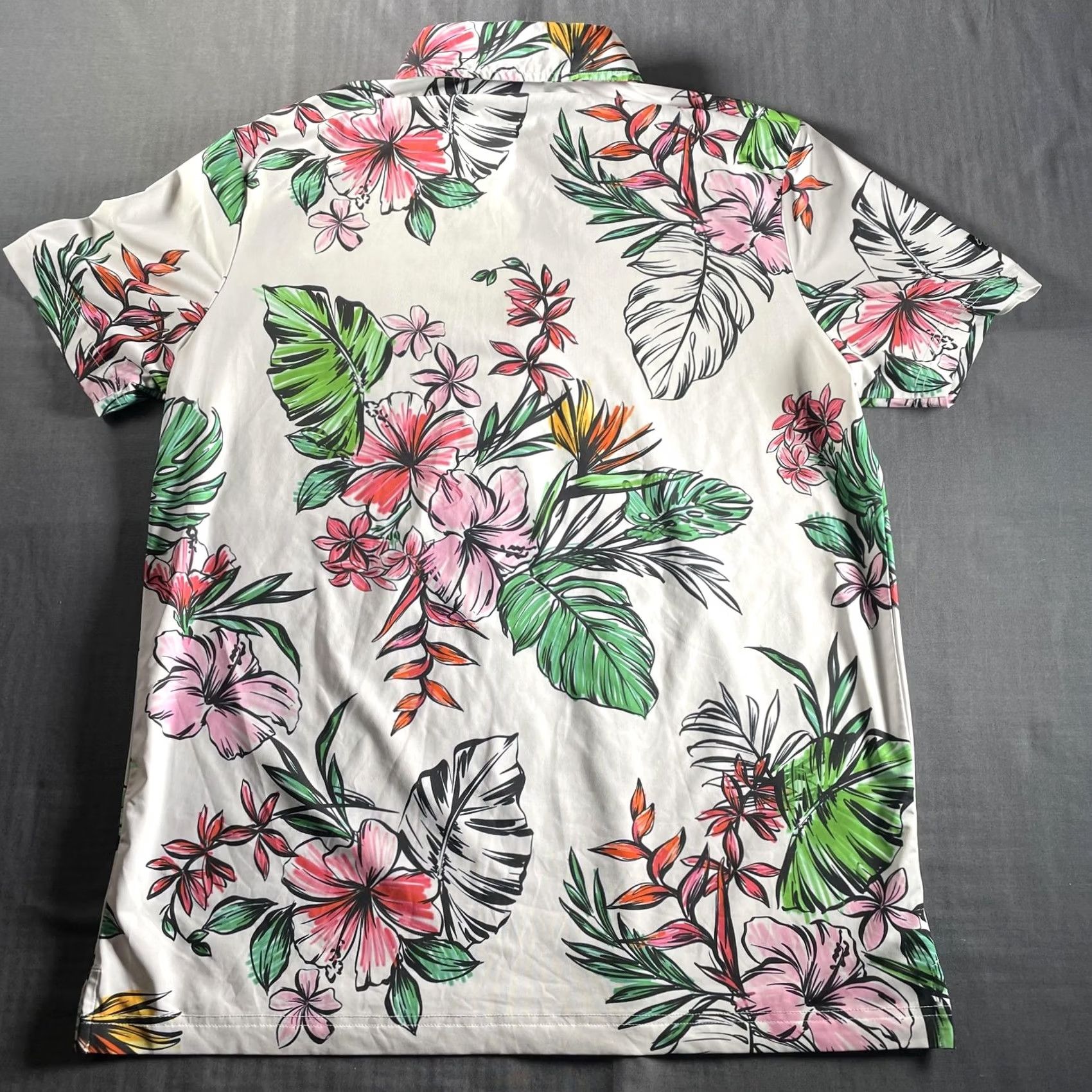 Vintage Sunday Swagger Shirt Mens Medium Floral Hawaiian Golf Polo Tropical Stretch Size US M / EU 48-50 / 2 - 7 Thumbnail