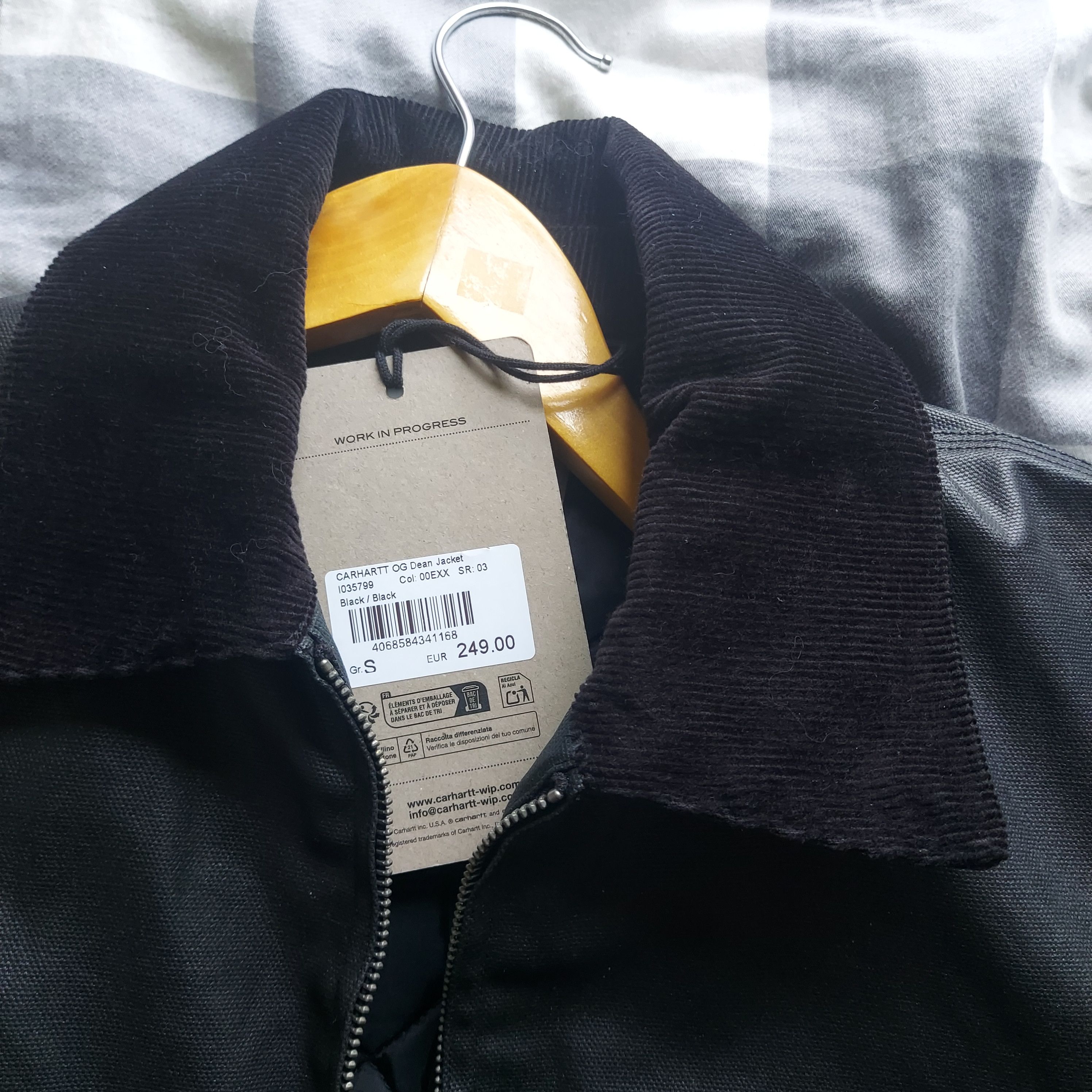 Carhartt OG Dean Black Bomber Jacket Size US S / EU 44-46 / 1 - 2 Thumbnail