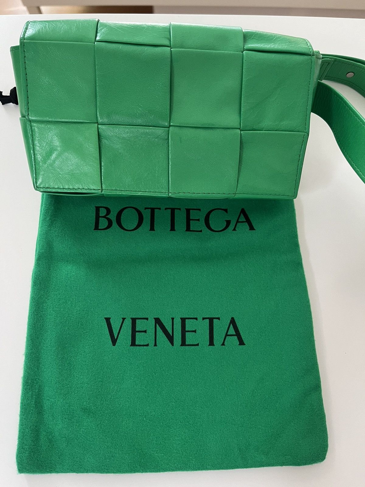 Bottega Veneta Bottega Veneta CassetteBelt Bag in Parakeet Green Size ONE SIZE - 2 Thumbnail