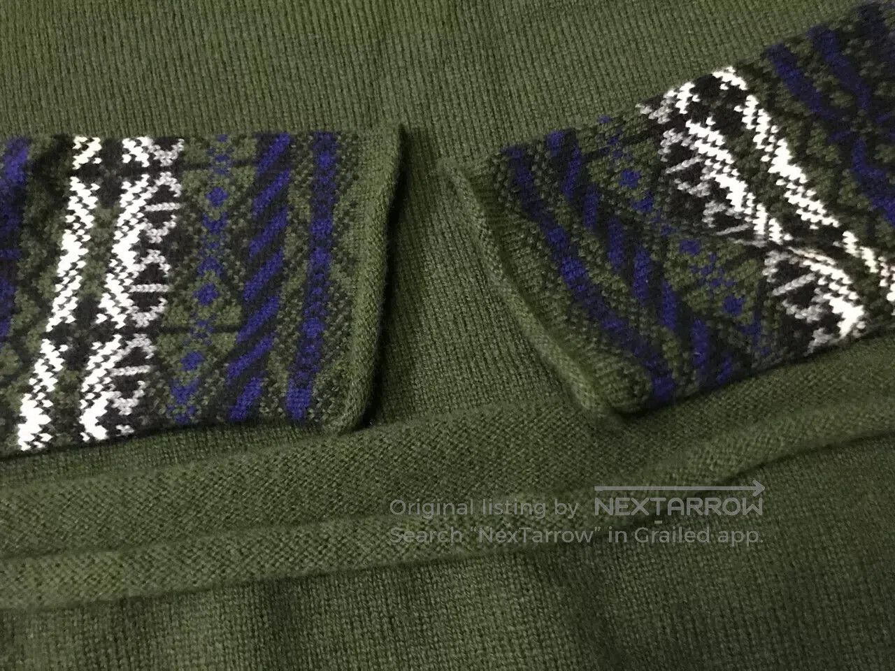 Markus Lupfer Markus Lupfer Skeleton Patchwork Wool Sweater. Size US L / EU 52-54 / 3 - 7 Thumbnail