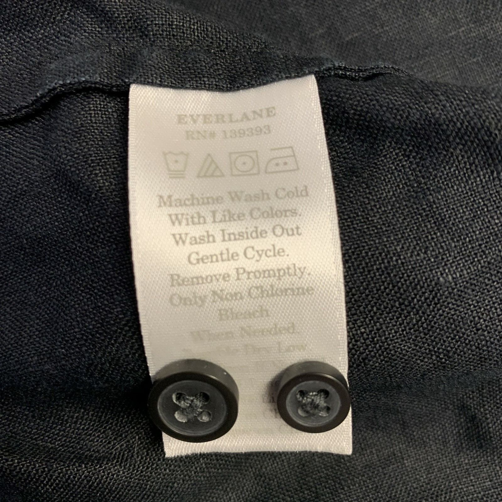 Everlane EVERLANE Size M Black Linen One pocket Short Sleeve Shirt Size US M / EU 48-50 / 2 - 5 Thumbnail