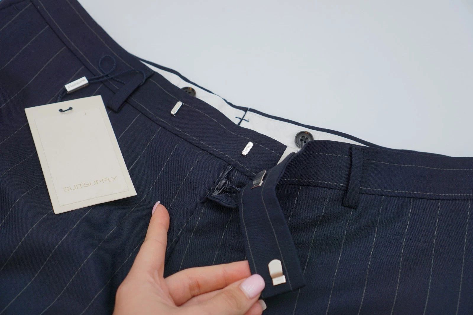 Suitsupply Men Suitsupply Pants Navy Blue Wool Brescia Size UK/US44 Size 44R - 3 Thumbnail