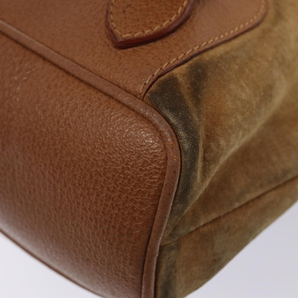 Gucci GUCCI Bamboo Shoulder Bag Suede Brown Gold 003 2058 003 2058 Size ONE SIZE - 14 Thumbnail