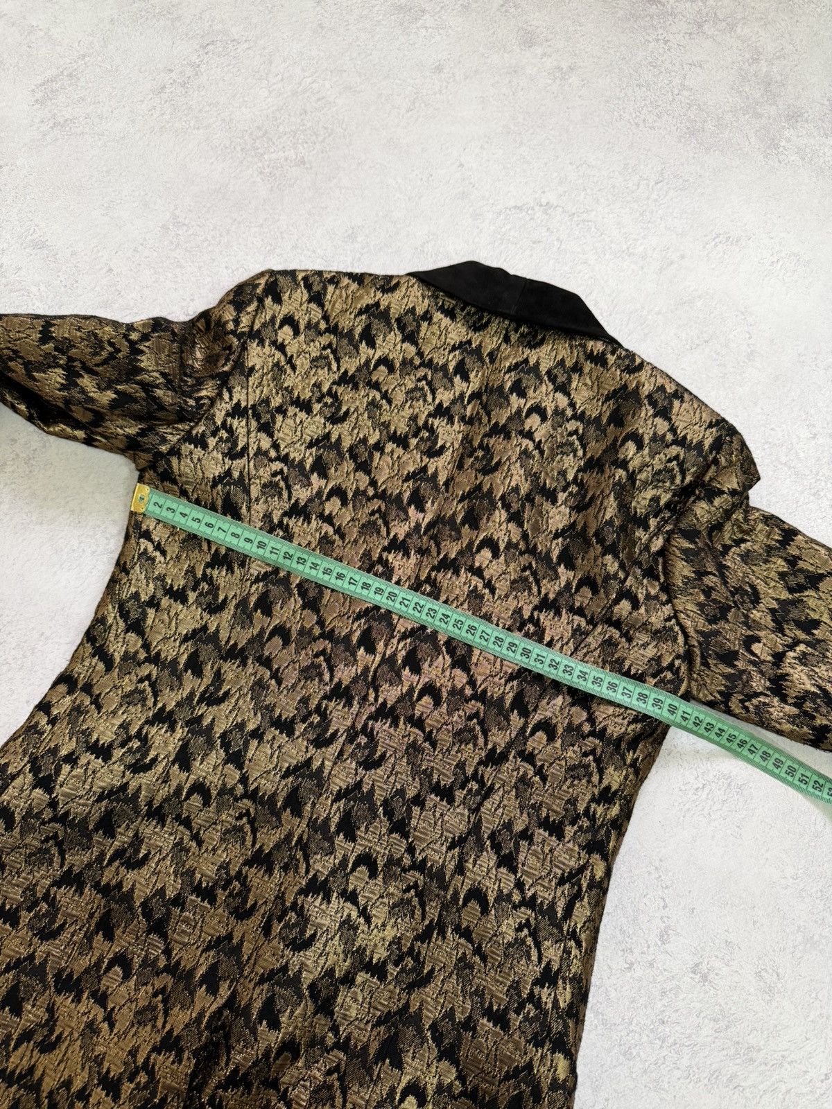 Sezane Sezane Womens Black Gold Jacquard Blazer Jacket Size 36 Size XS / US 0-2 / IT 36-38 - 16 Thumbnail