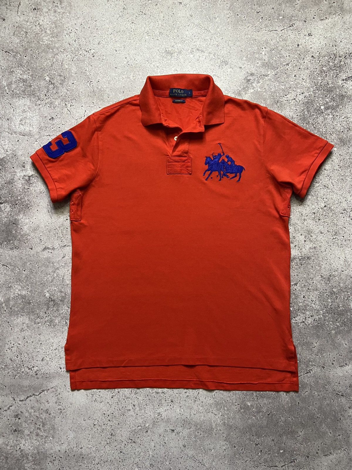 Polo Ralph Lauren Polo Ralph Lauren Orange Shirt Pony Big Logo L Size US L / EU 52-54 / 3 - 1 Thumbnail