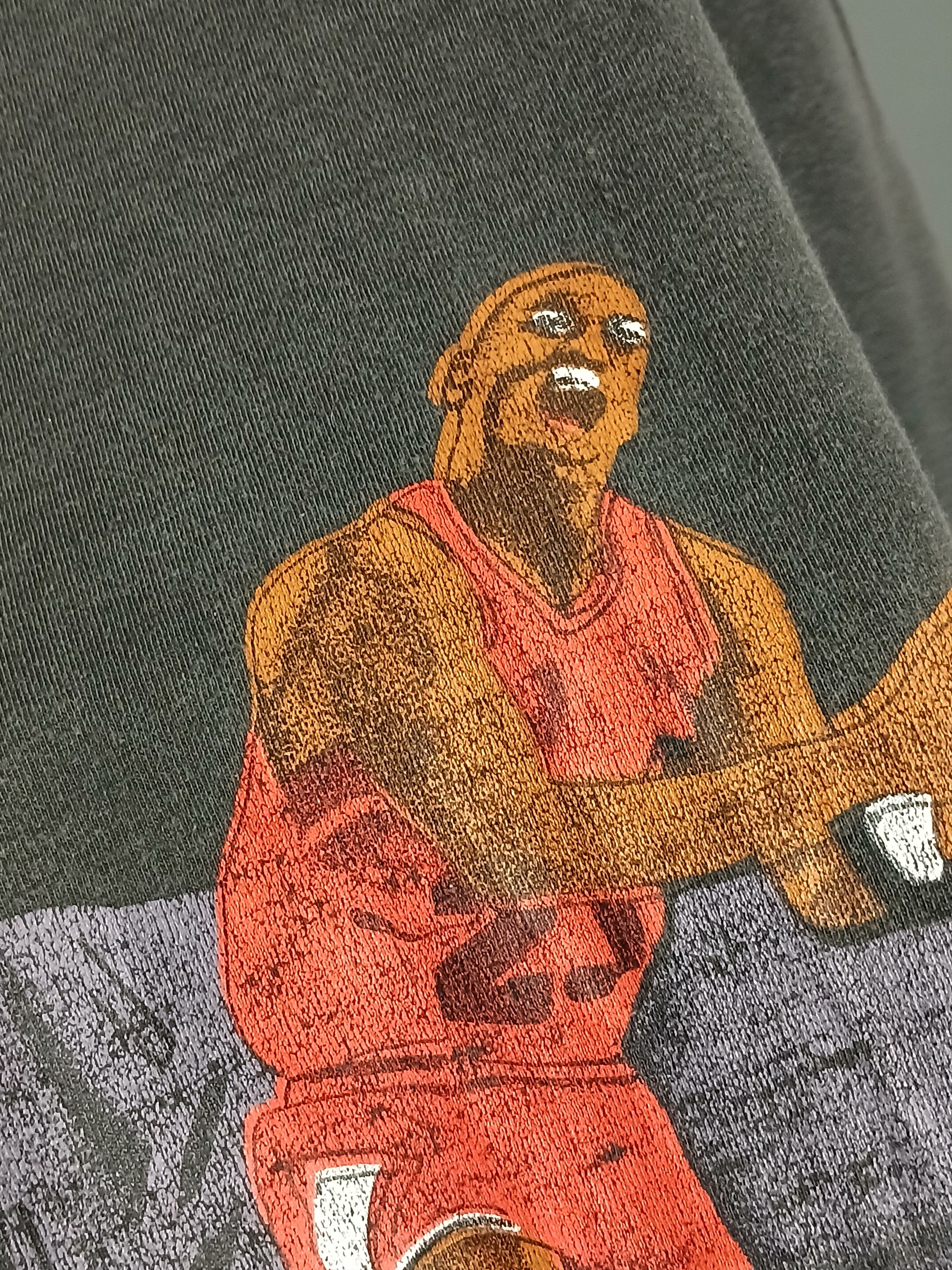 NBA Vintage NBA Chicago Bulls Jordan Single Stitch T-Shirt Size US M / EU 48-50 / 2 - 5 Thumbnail