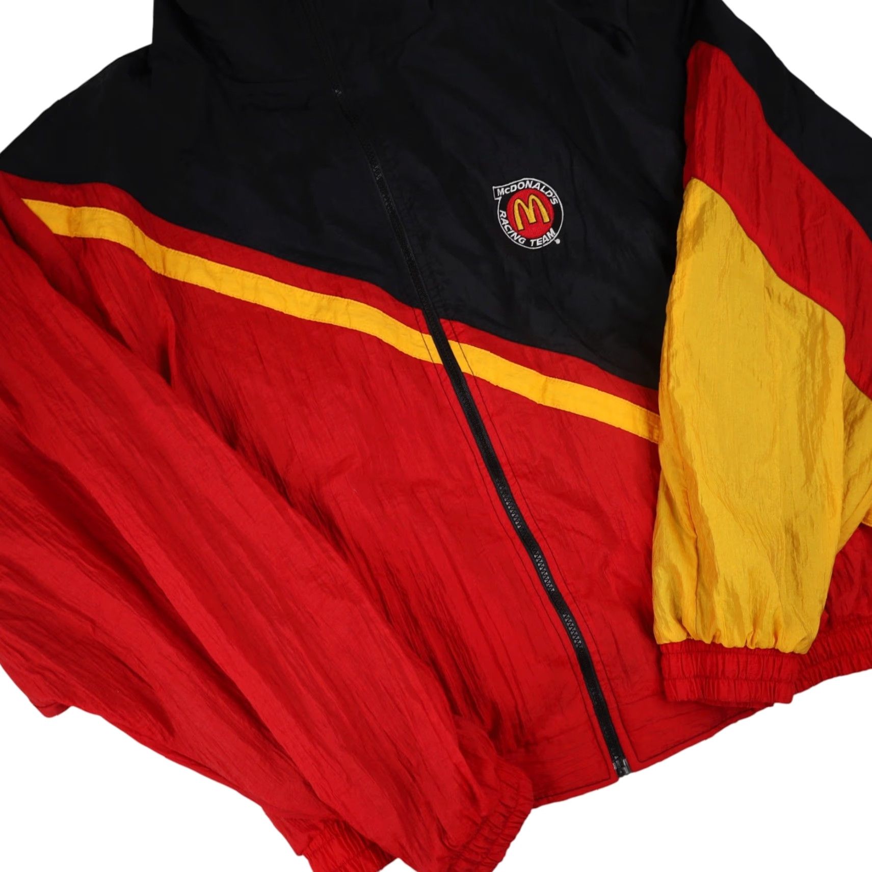 Vintage VINTAGE Race Day McDonalds Racing Windbreaker JacketXL Red Mens Size US XL / EU 56 / 4 - 3 Thumbnail