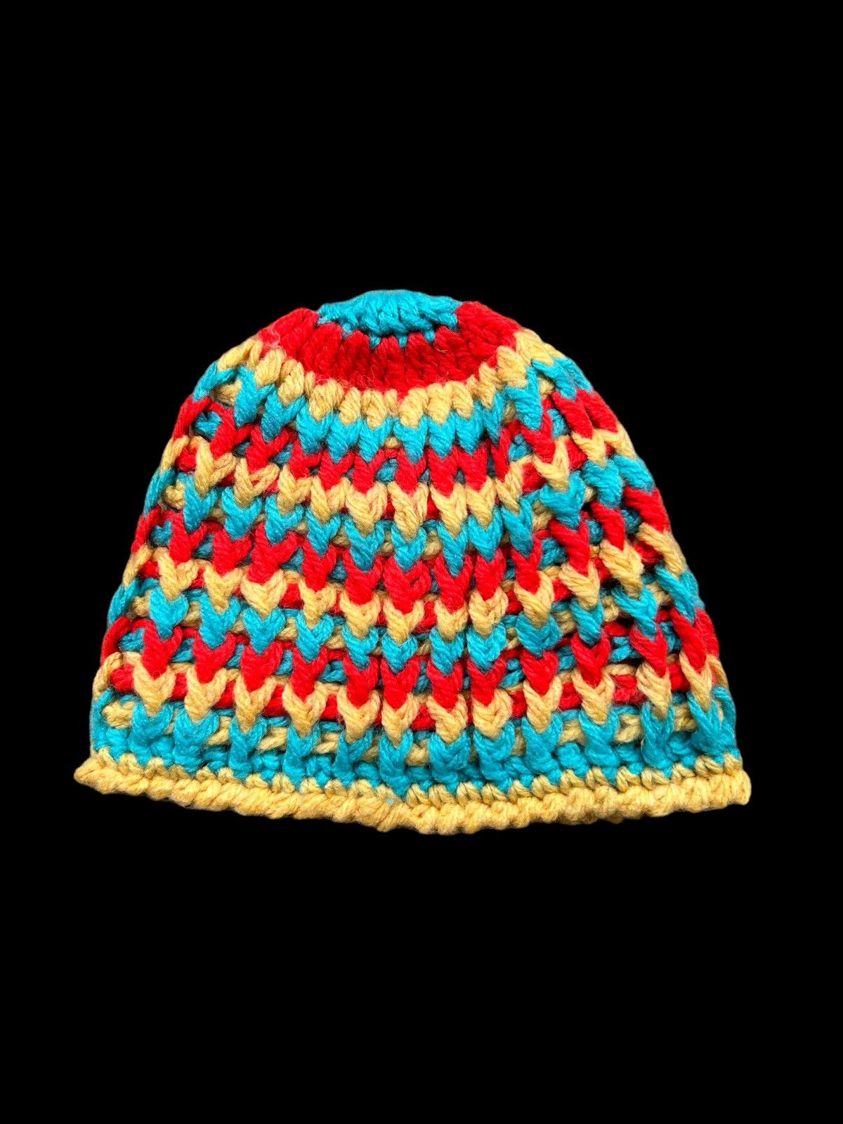 Japanese Brand × Kapital × Vintage Crochet Knitted Handmade Beanie Hats Size ONE SIZE - 1 Thumbnail