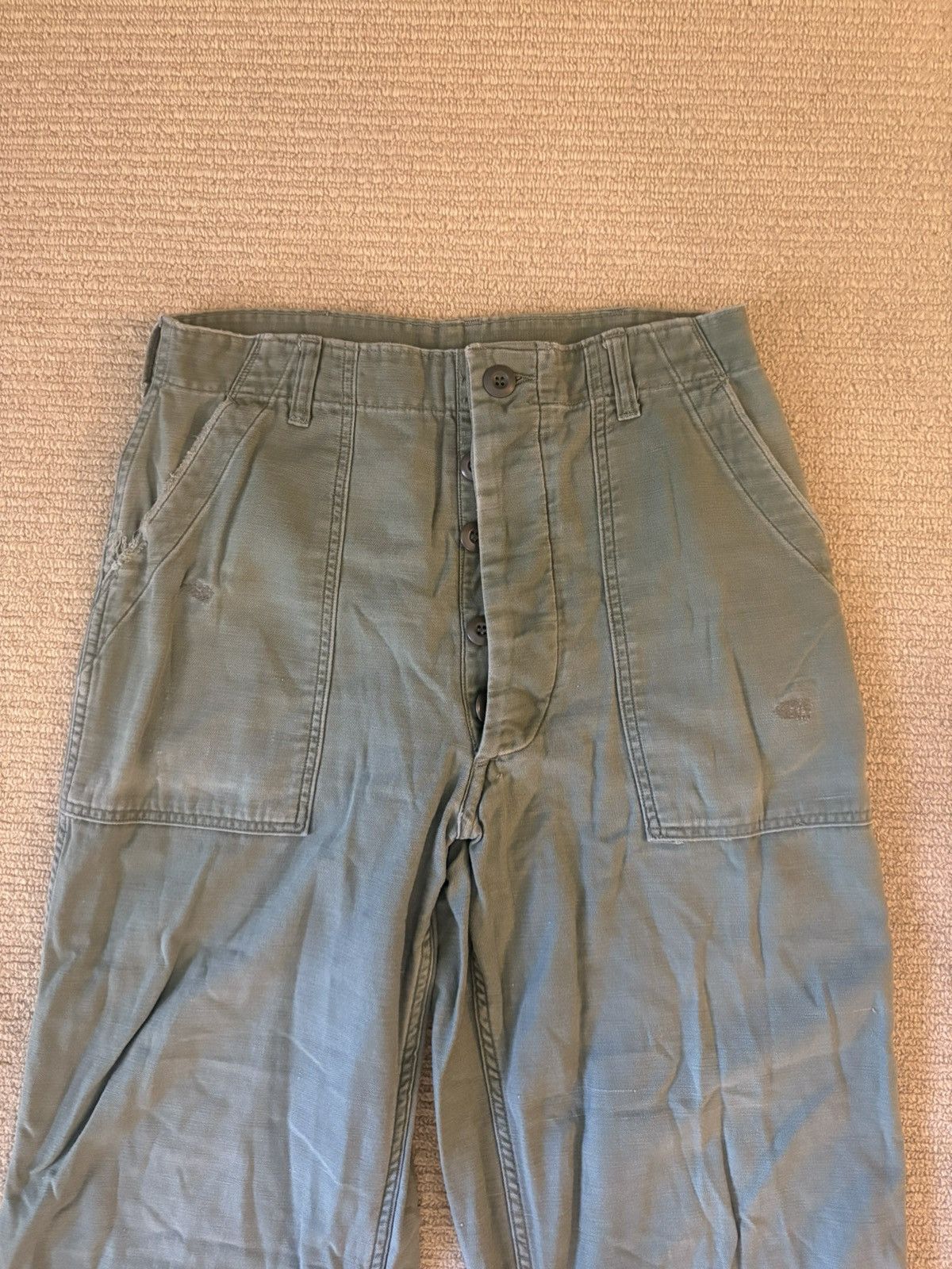 Vintage Vintage OG-107 Olive Army Pants USA 80s Military Size 32 Size US 32 / EU 48 - 2 Thumbnail