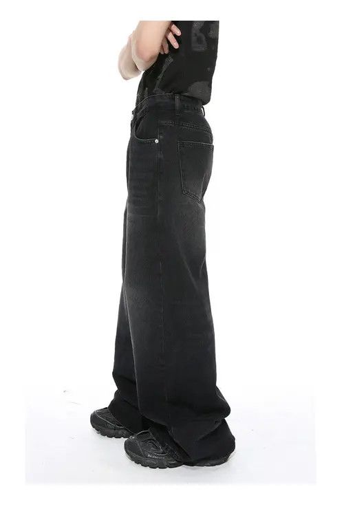 Handmade × Japanese Brand × Jean Japanese retro washed simple straight casual jeans Size US 34 / EU 50 - 2 Thumbnail