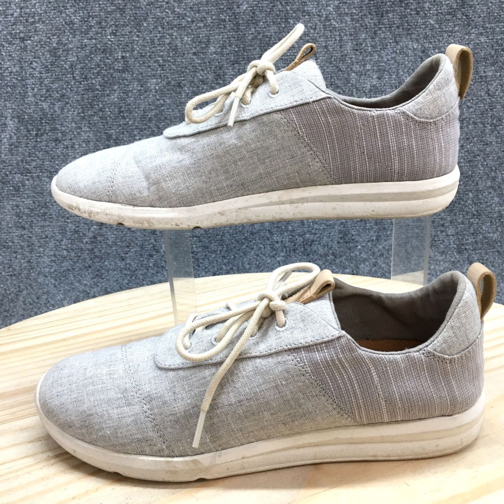 Toms Toms Cabrillo Sneakers Shoes Womens 10 Gray Walking Low Top Lace Up 10011751 Size L / US 10 / IT 46 - 2 Thumbnail