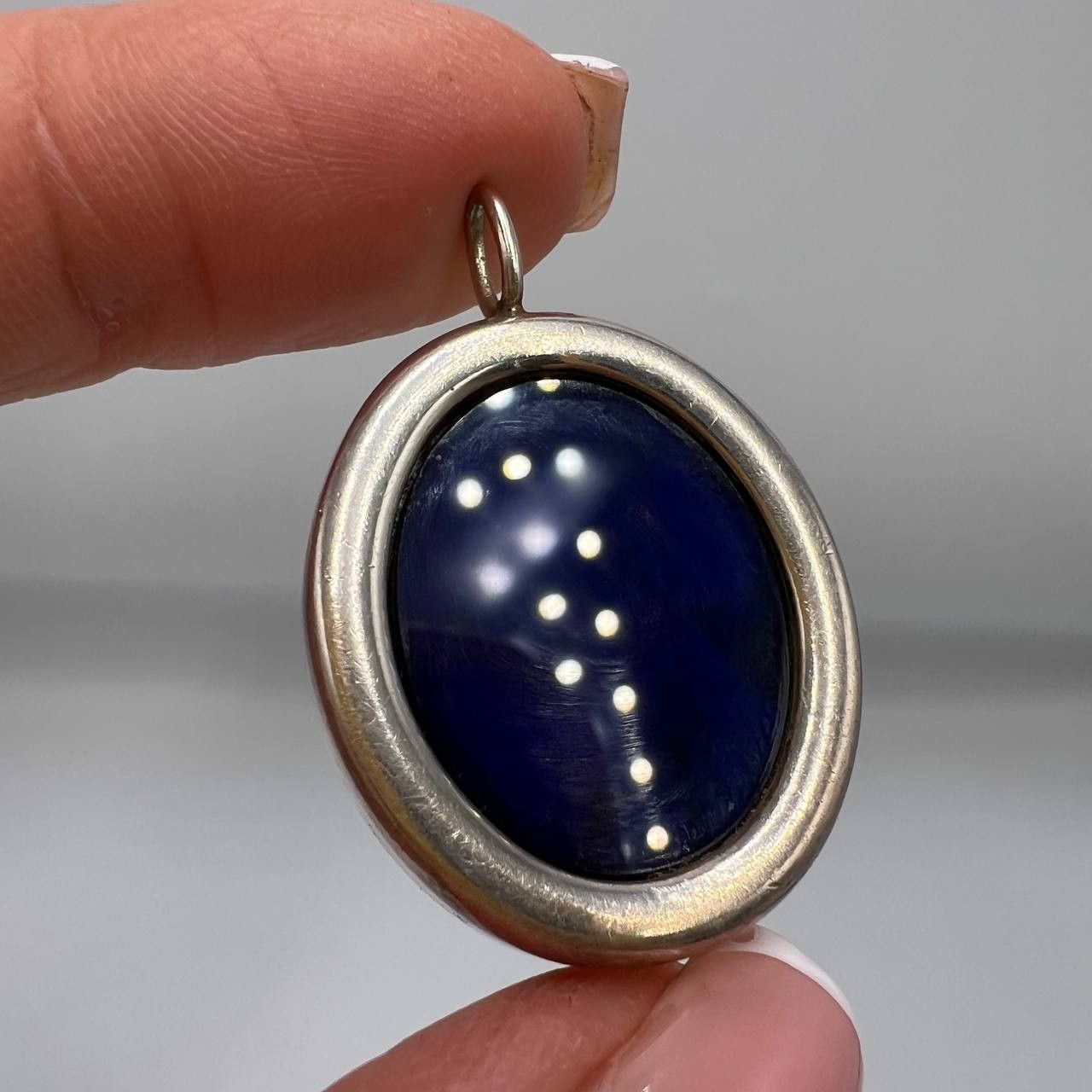 Vintage Vintage Pendant Sterling Silver 925 Fluorite Quartz Gemstone Size ONE SIZE - 6 Thumbnail