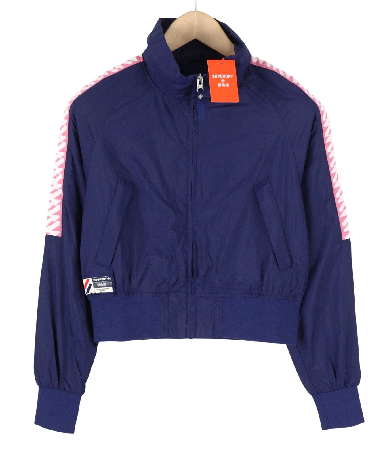 NON HOODED TRACK M Blue High Neck 87991