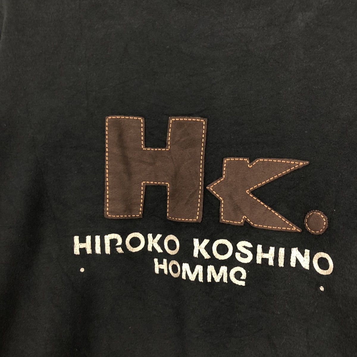 Hiroko Koshino Homme 📌Vintage Sweatshirt Hiroko Koshino Homme Big Logo Spell Out Size US L / EU 52-54 / 3 - 13 Thumbnail
