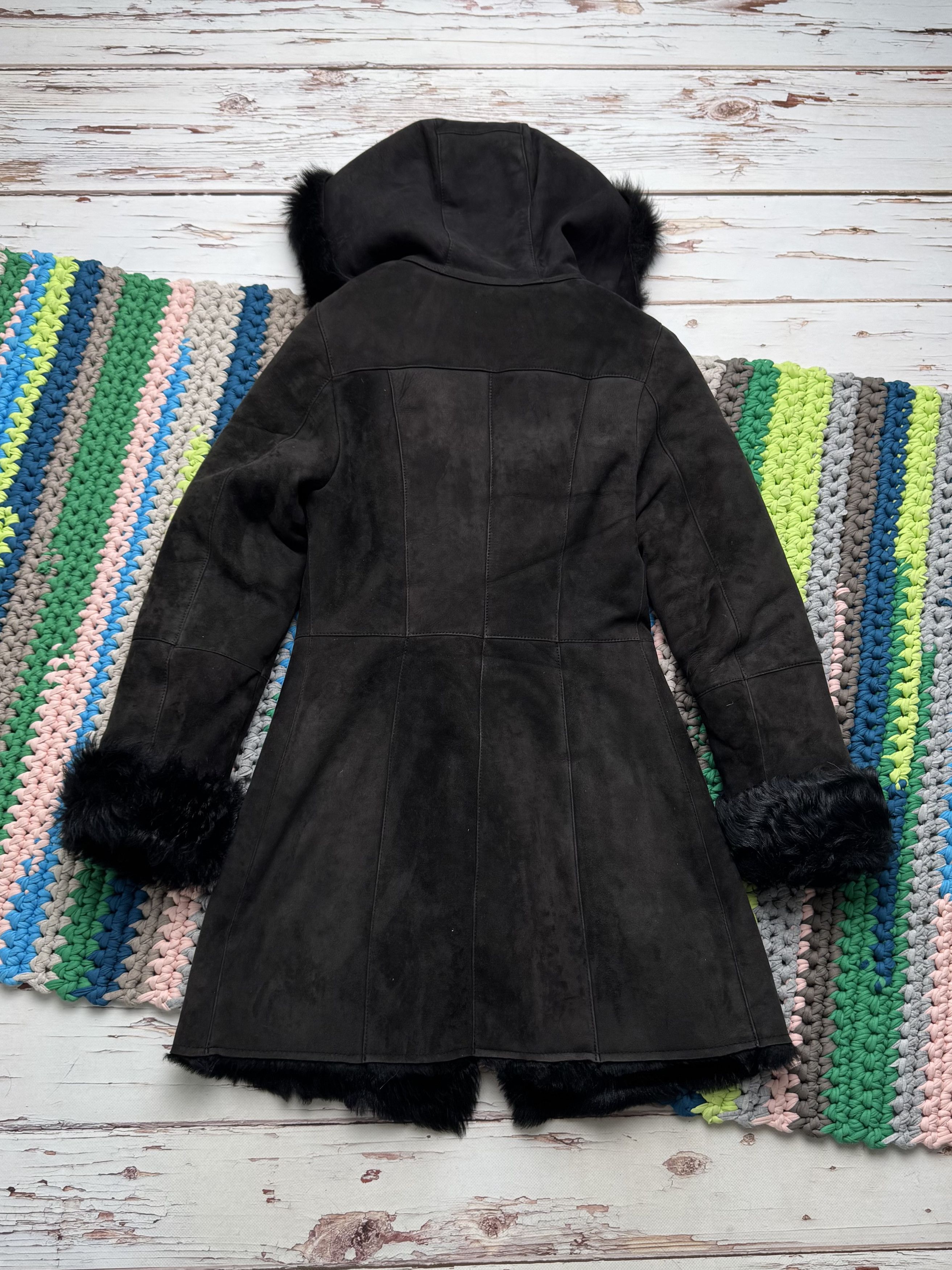 Vintage Vintage Real Sheepskin Hooded Coat (D10)(D15) Size XS / US 0-2 / IT 36-38 - 14 Thumbnail