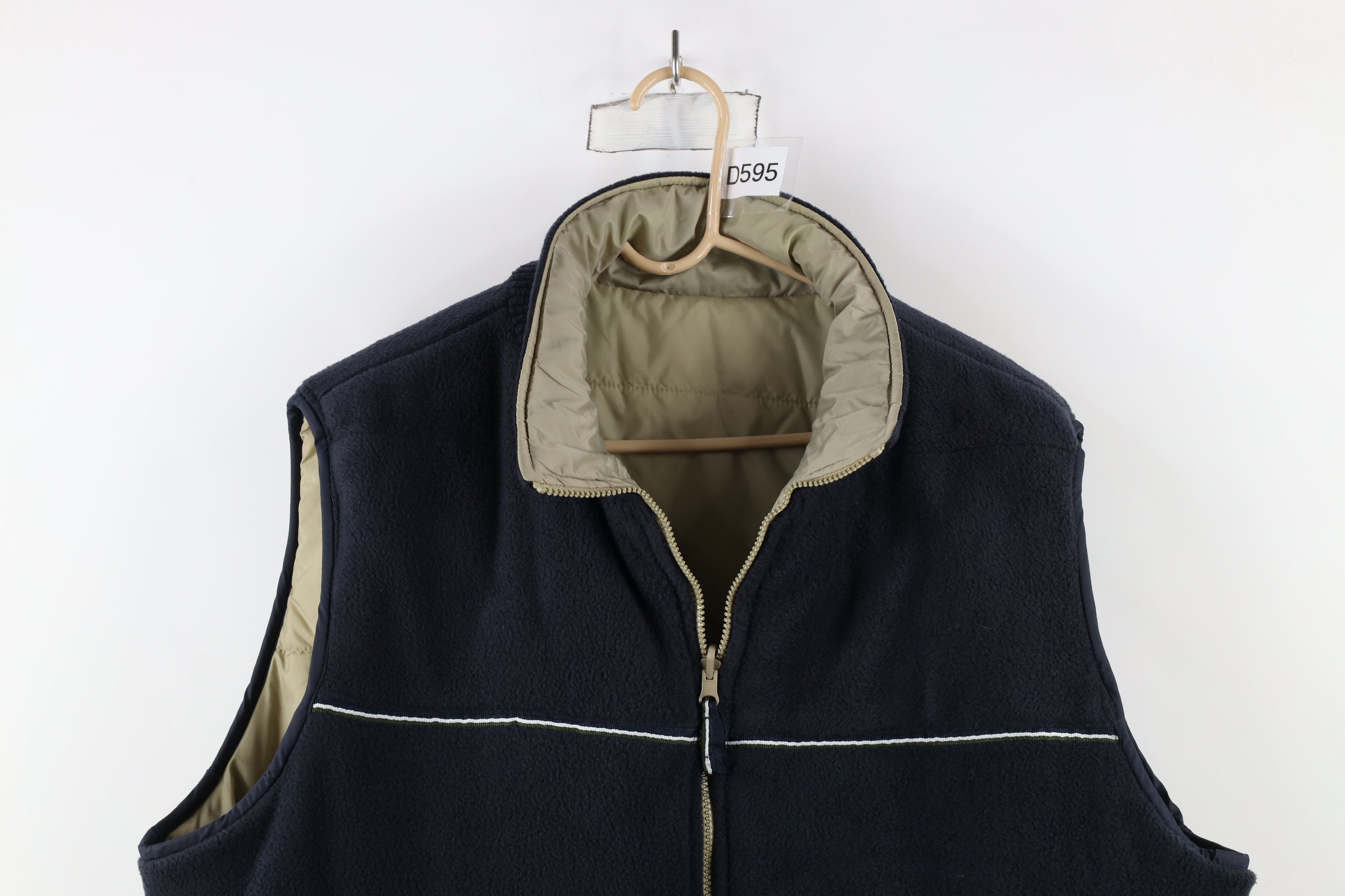 Vintage Vintage 90s Streetwear Reversible Vest Jacket Beige Blue Size US XL / EU 56 / 4 - 10 Thumbnail