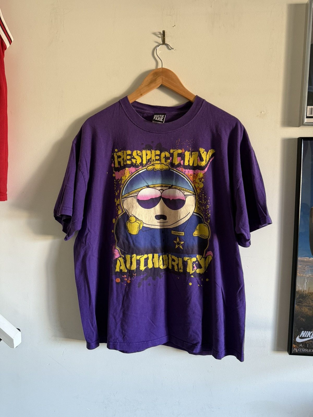 Vintage South Park Sheriff Cartman Vintage Tee Size US XL / EU 56 / 4 - 1 Thumbnail