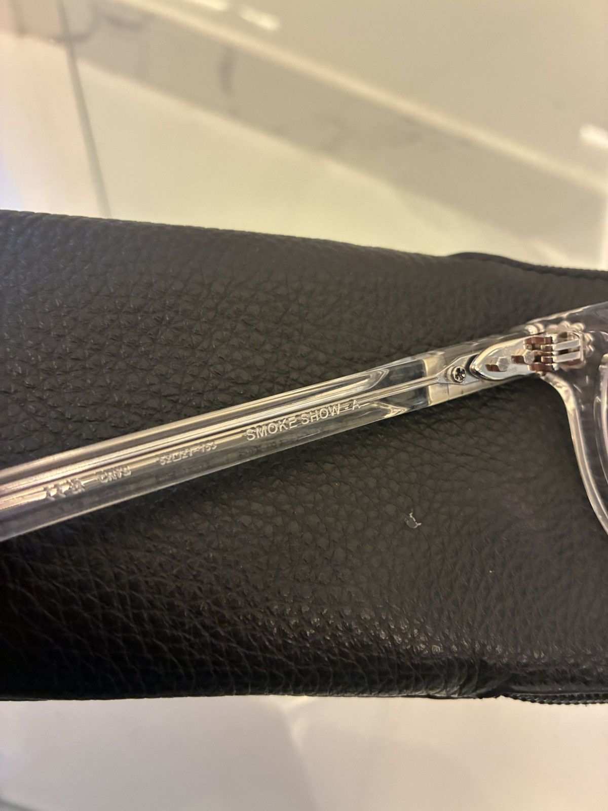 CHROME HEARTS Smoke Show Crystal Silver Glasses