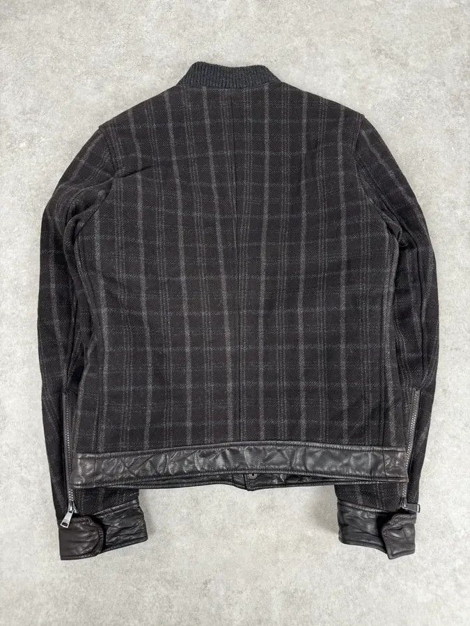 Dolce & Gabbana 2000s Dolce & Gabbana Dark Grey Wool Shattered Bomber Jacket Size US M / EU 48-50 / 2 - 4 Thumbnail