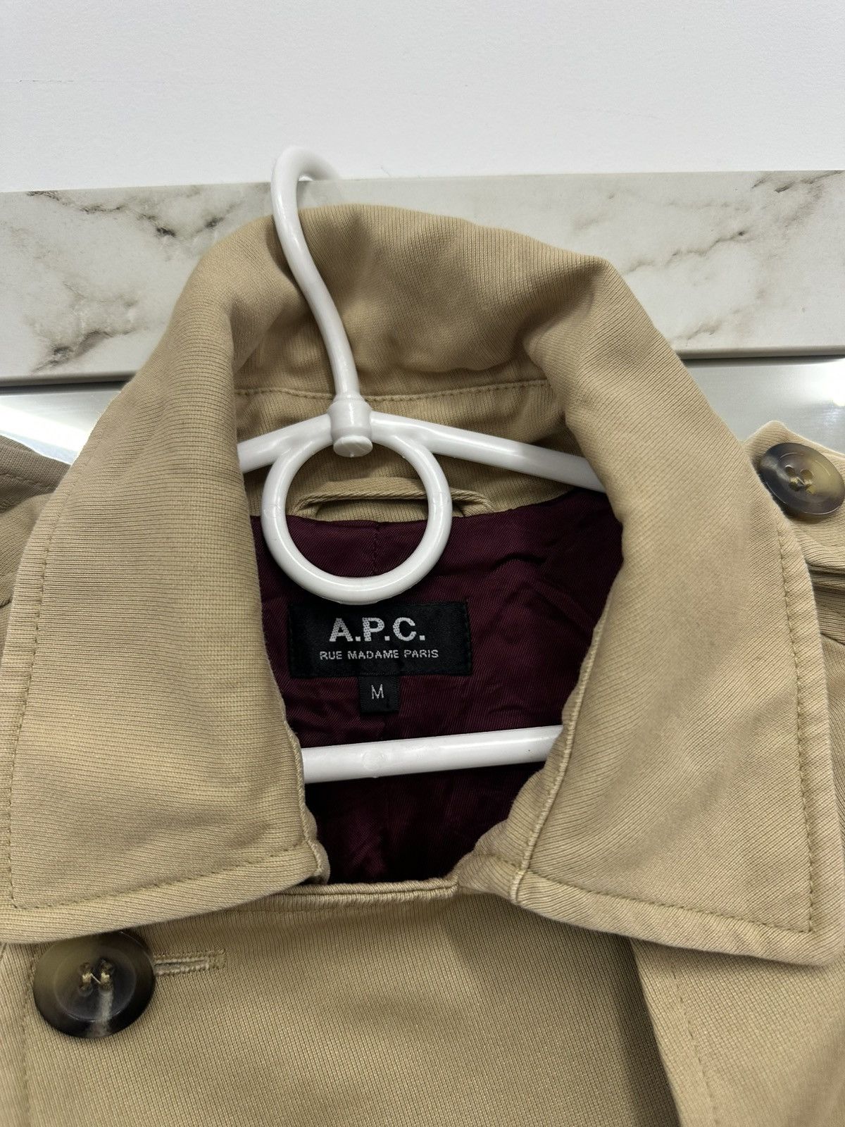 A.P.C. A.P.C Rue Madame Paris Trench Coat Jacket Size M / US 6-8 / IT 42-44 - 9 Thumbnail
