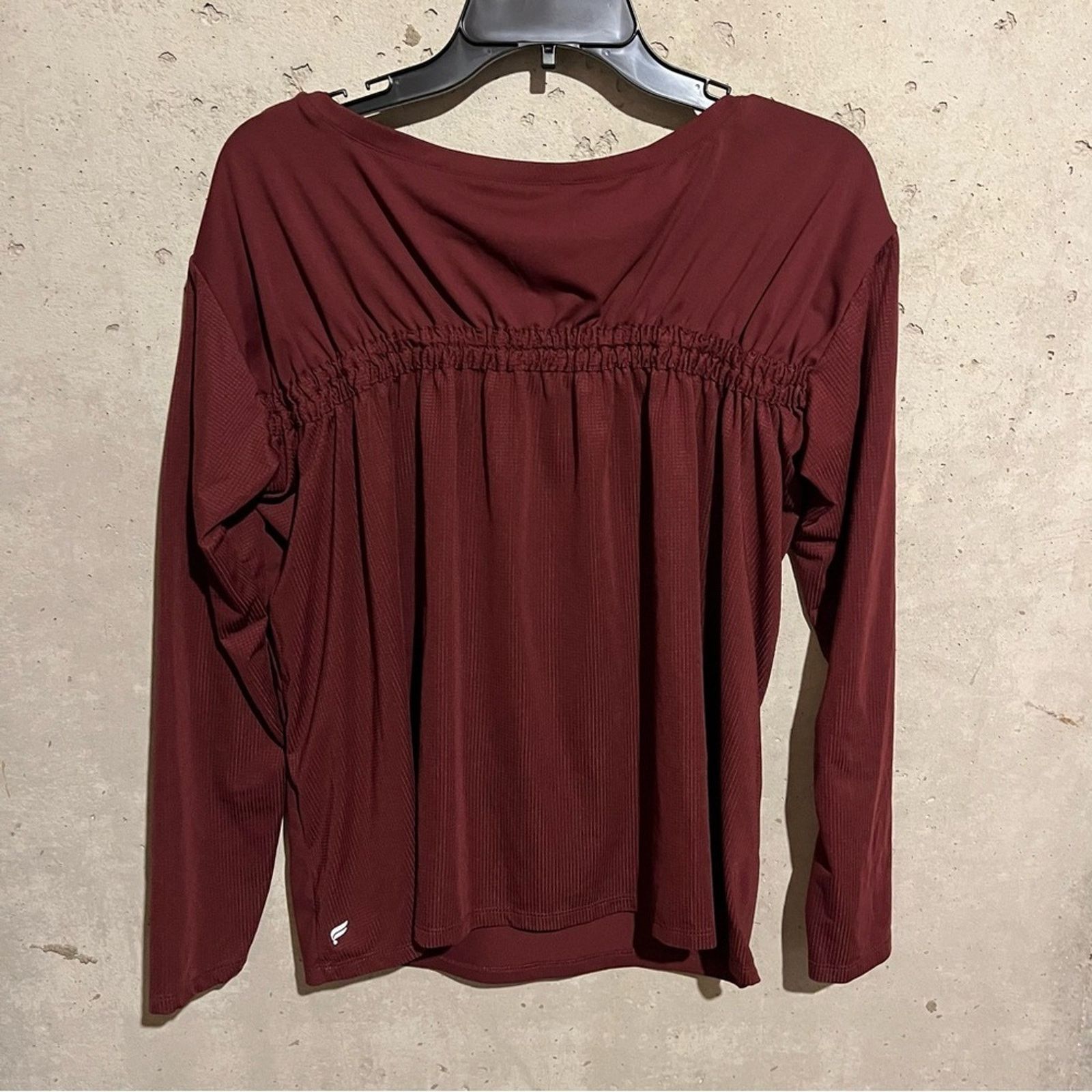 Fabletics Fabletics Cashel Long Sleeve Cinched Back Shirt Size L Size L / US 10 / IT 46 - 3 Thumbnail