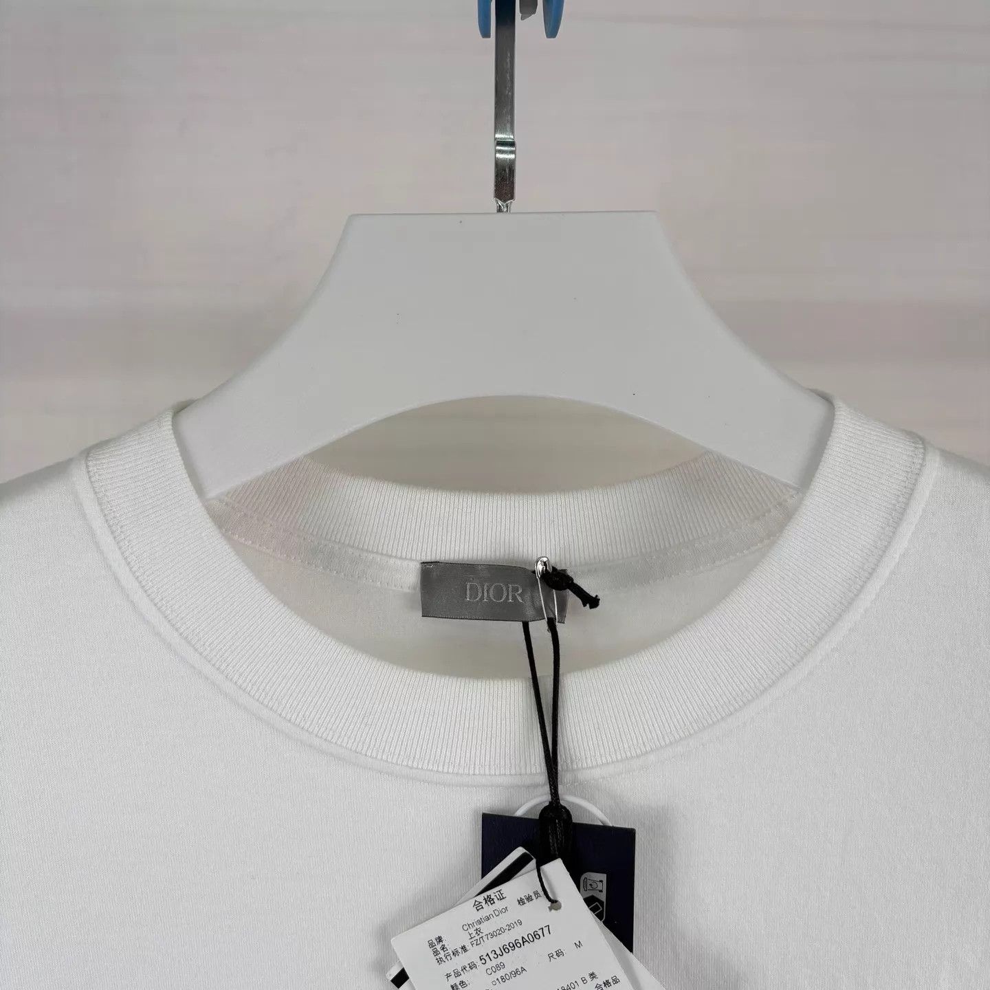 Dior Dior Flocked Archive Tag Oversized Unisex Tee XS/M Size US M / EU 48-50 / 2 - 3 Thumbnail