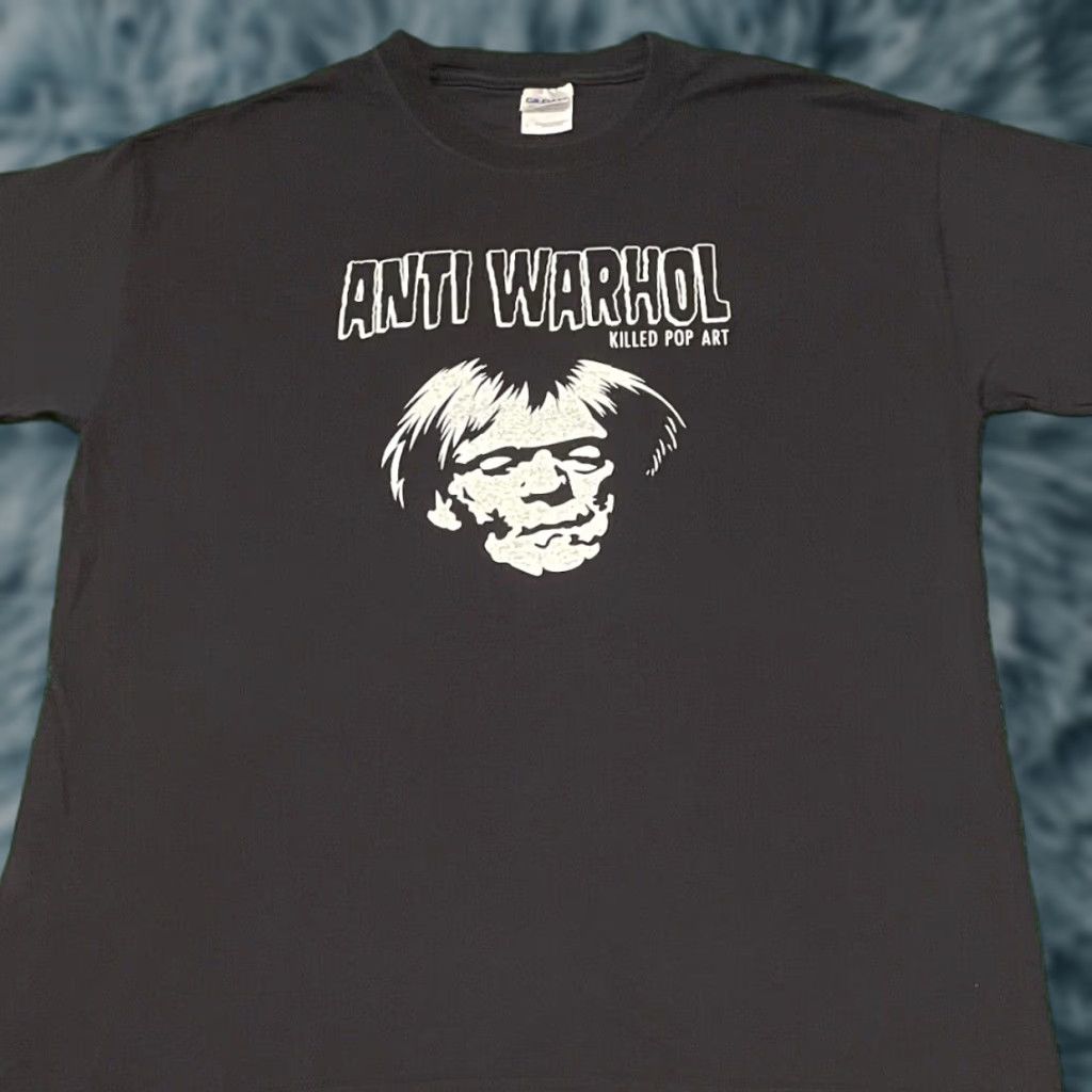 Vintage VINTAGE Anti Warhol Killed Pop Art 90s 2000s Horror Punk VTG Shirt Mens L Black Size US L / EU 52-54 / 3 - 1 Thumbnail