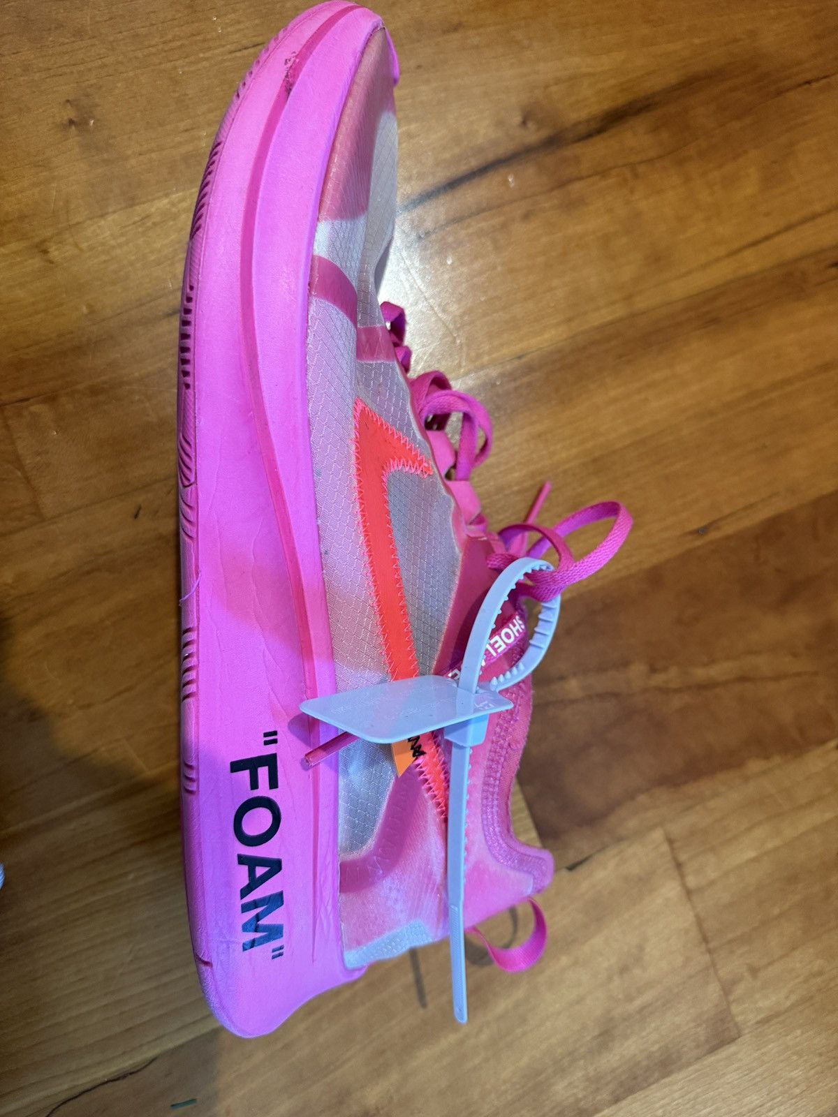 Nike × Off-White Men’s Nike Zoom Fly Tulip Pink Sz 13 Off-White Size US 13 / EU 46 - 12 Thumbnail