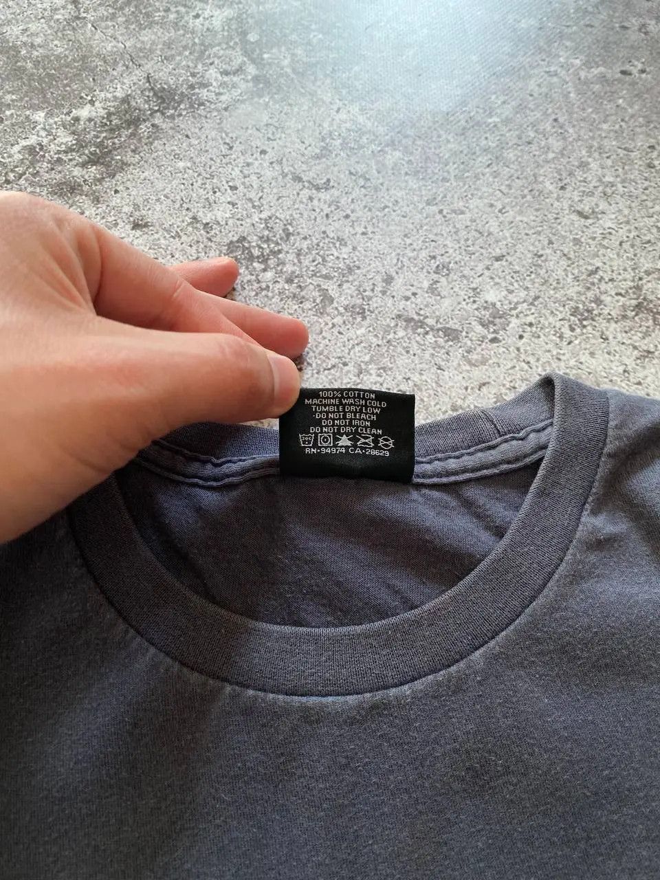 Stussy STUSSY BASIC LOGO WASHED GREY T SHIRT Size US S / EU 44-46 / 1 - 6 Thumbnail