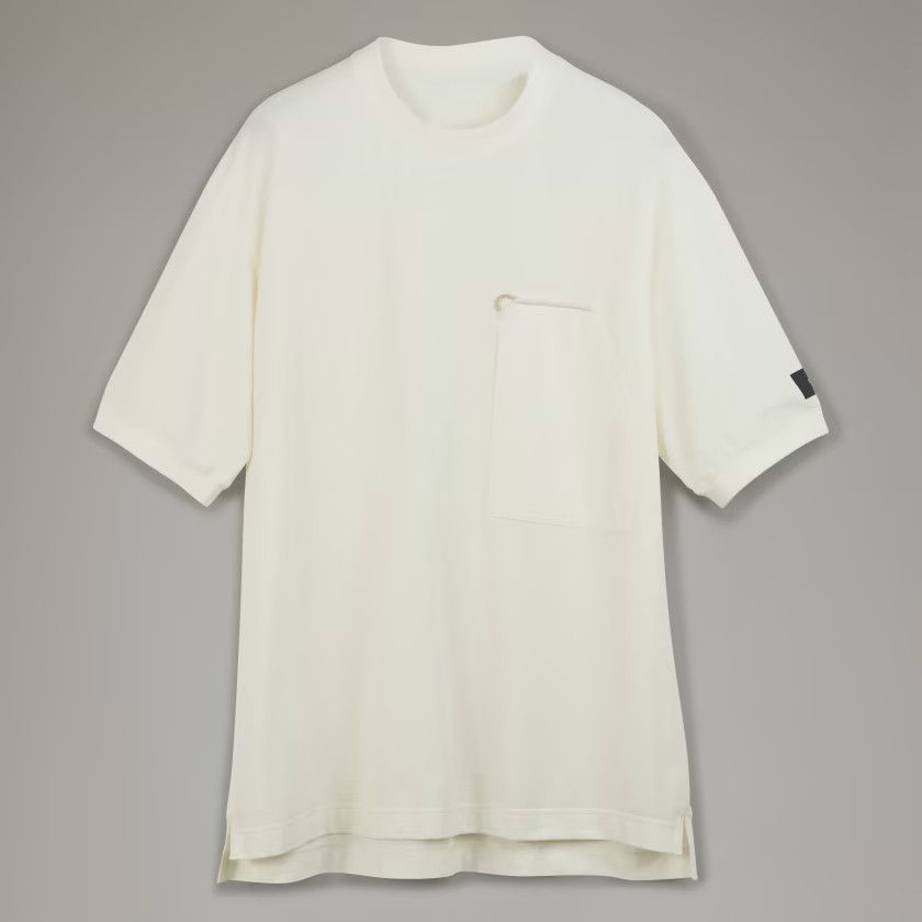 Adidas Adidas Y-3 White Crepe Pocket Tee Size US XL / EU 56 / 4 - 4 Thumbnail