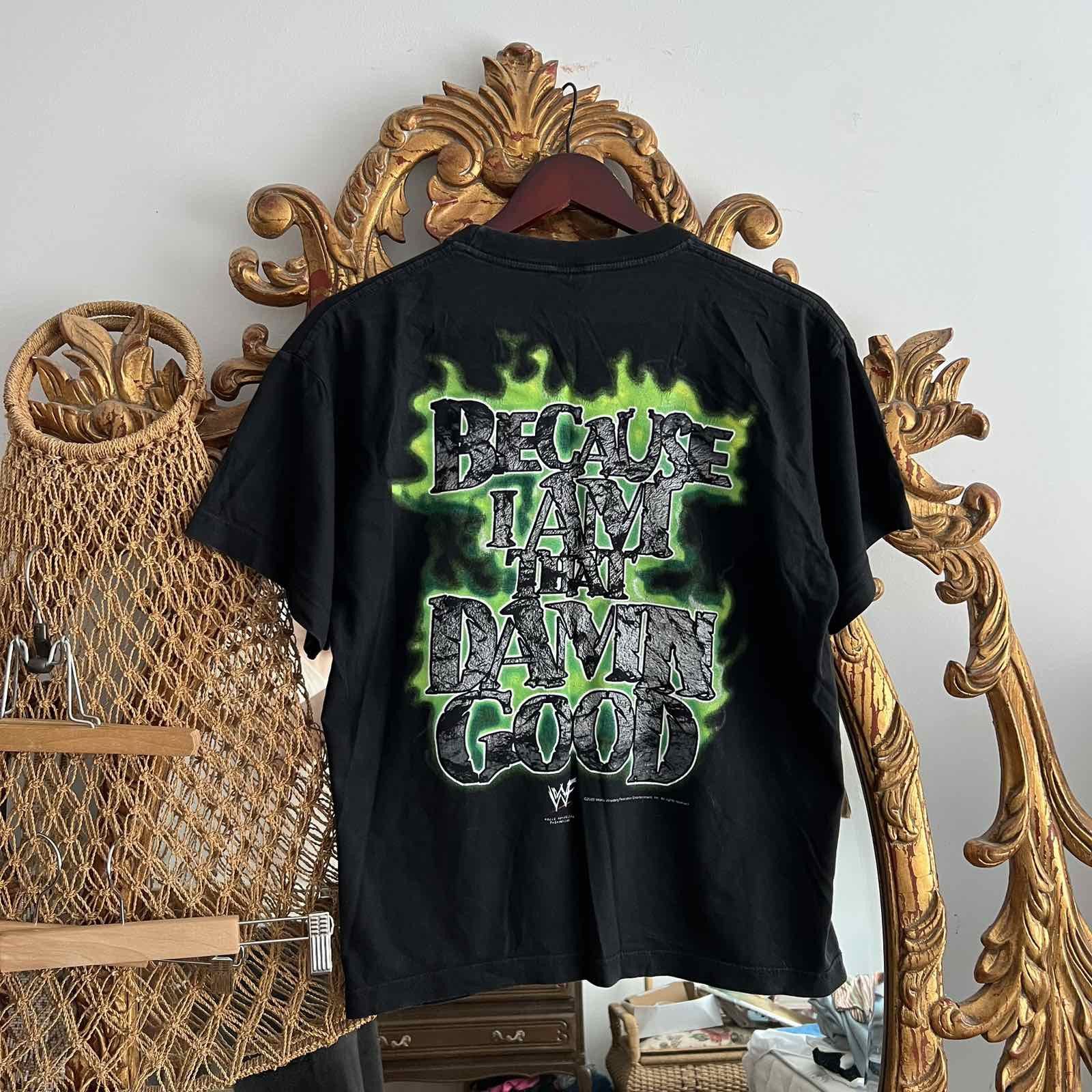 Vintage × WWE WWE VINTAGE SHIRT 2000 I AM THE GAME TRIPLE H SHIRT BLACK Size US S / EU 44-46 / 1 - 2 Thumbnail