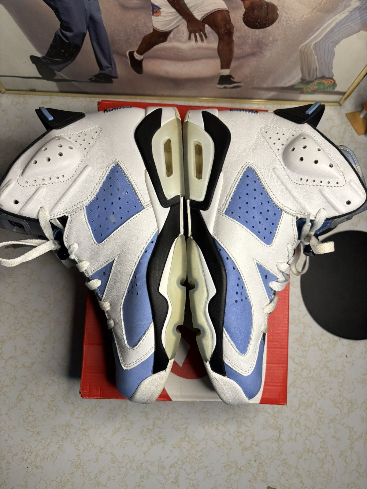 Jordan Brand Air Jordan 6 Retro UNC Size US 10.5 / EU 43-44 - 4 Thumbnail