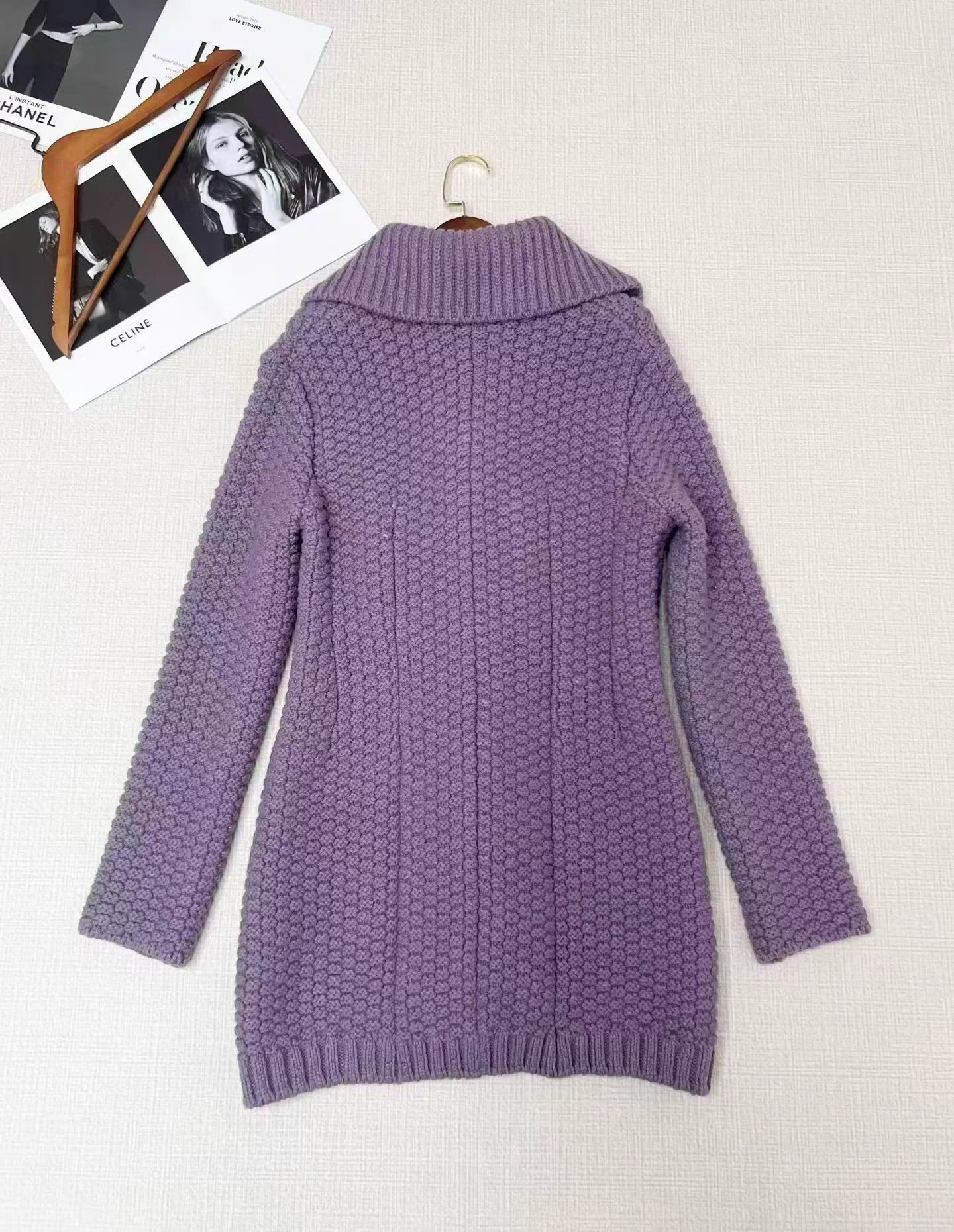 Bottega Veneta BV wool sweater coat XS Tong Yao style Size XS / US 0-2 / IT 36-38 - 2 Thumbnail