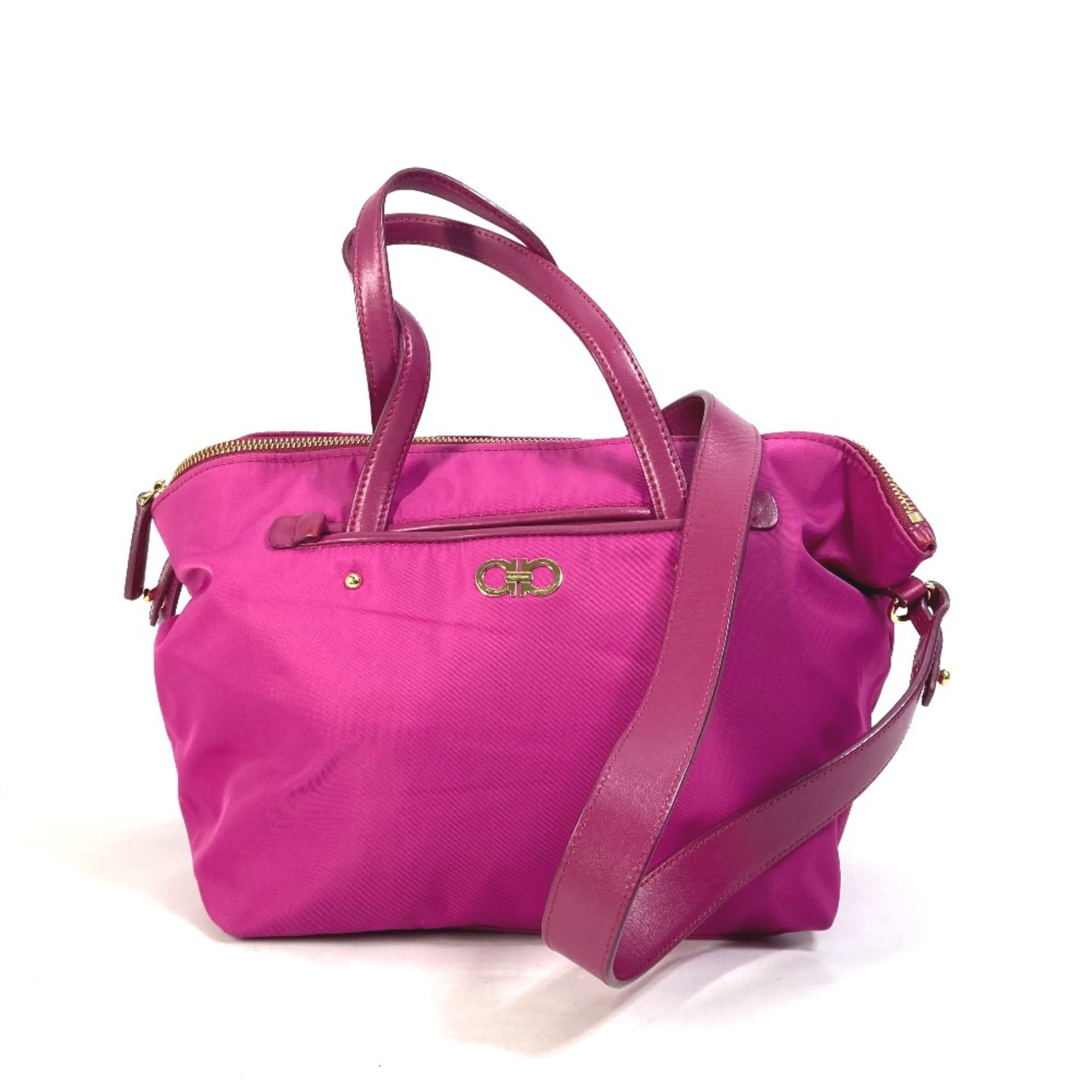 Salvatore Ferragamo Salvatore Ferragamo Gancini 2WAY Shoulder Bag Hand Bag Pink Based Size ONE SIZE - 1 Thumbnail