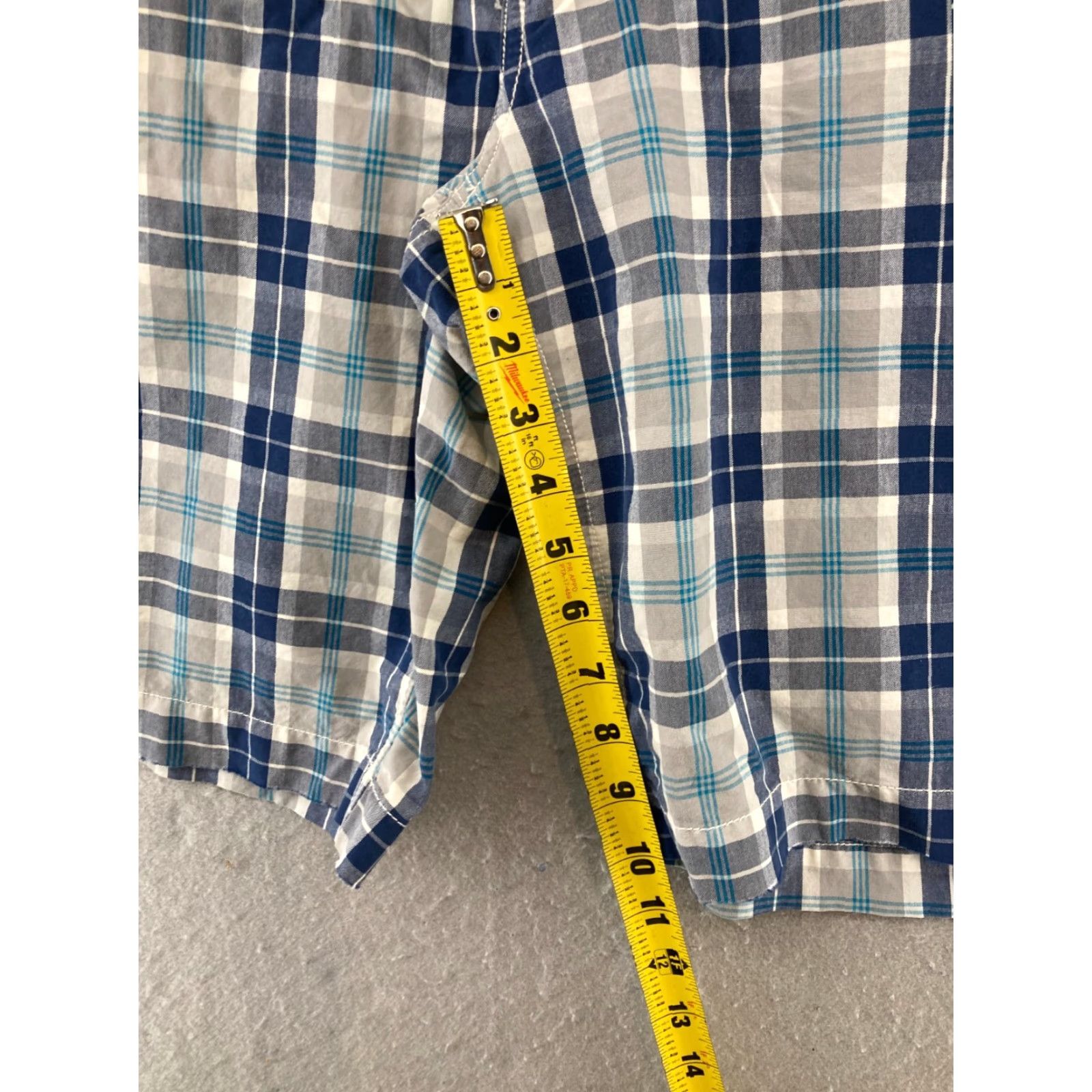 American Eagle Outfitters American Eagle Mens Board Shorts 38 Blue Plaid Classic Rise Beach NWT Size US 38 / EU 54 - 4 Thumbnail