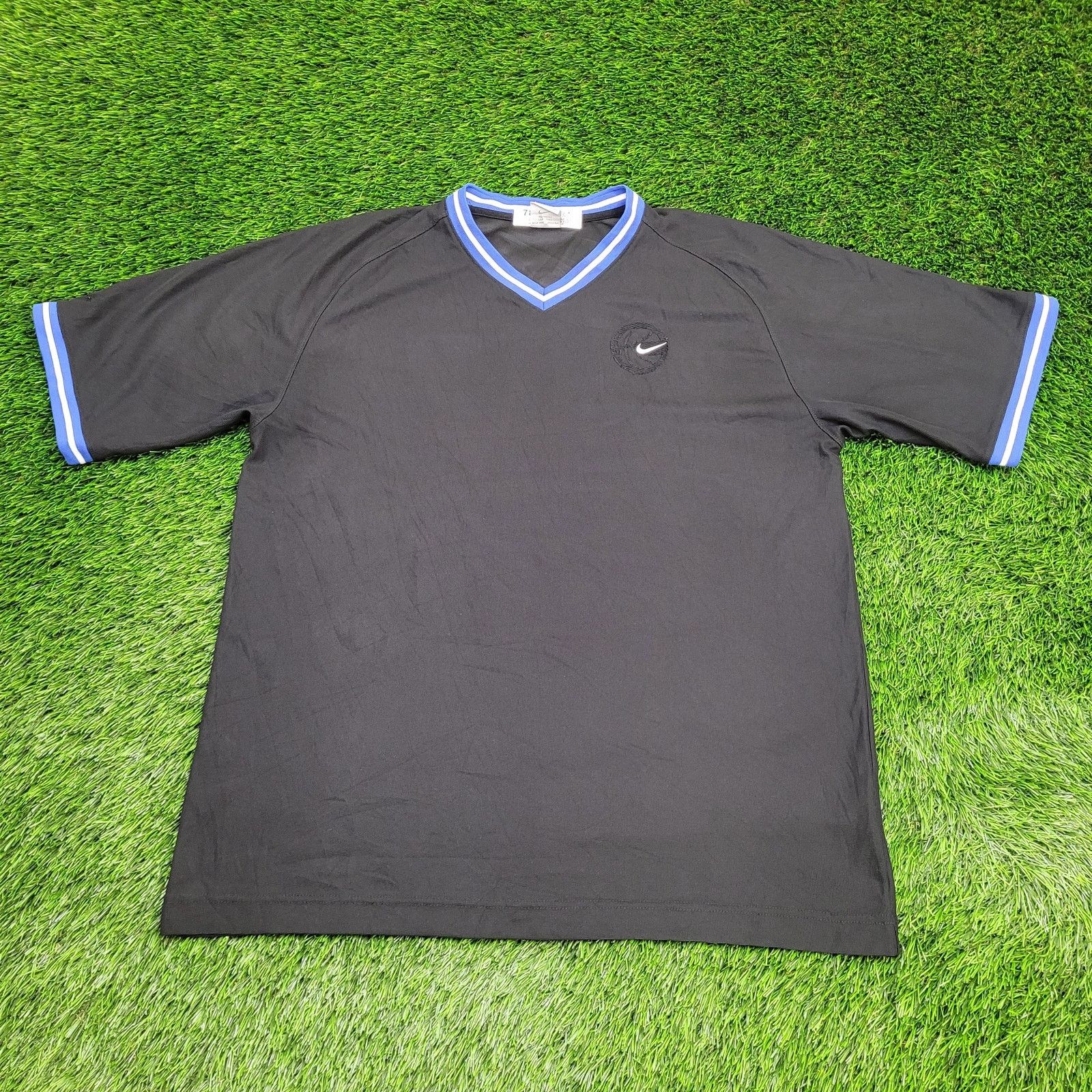 Nike NIKE Dri-Fit Basketball Shirt XL Black Blue White Raglan Size US XL / EU 56 / 4 - 1 Thumbnail