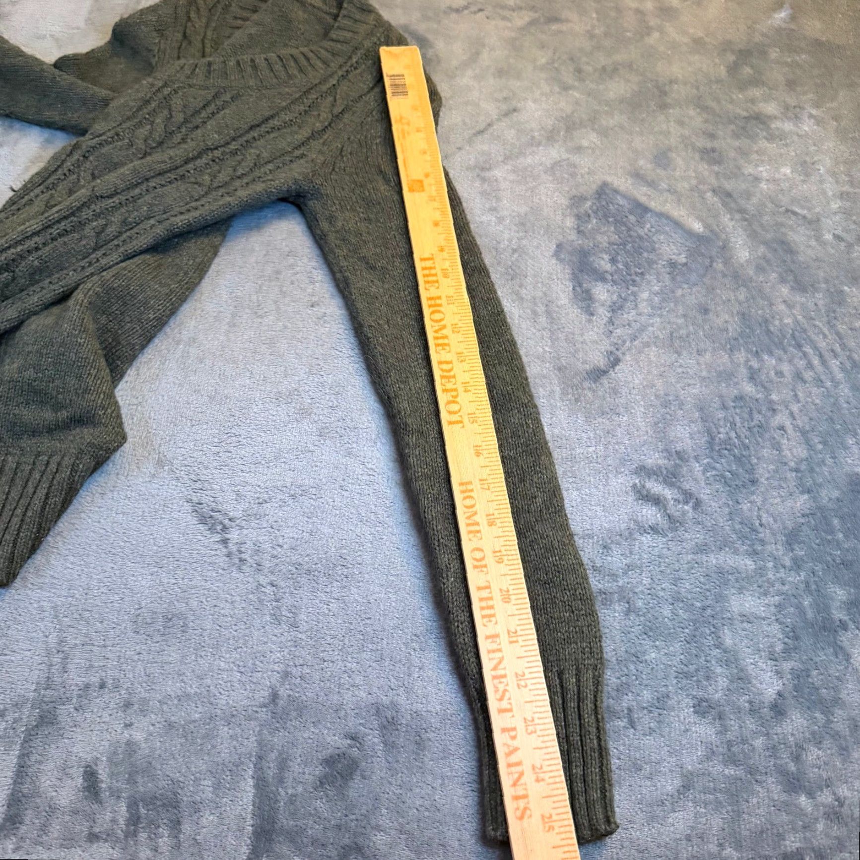 Gap GAP Cable Knit Sweater Olive Green Scoop Neck Long Sleeve Women Small Size S / US 4 / IT 40 - 7 Thumbnail