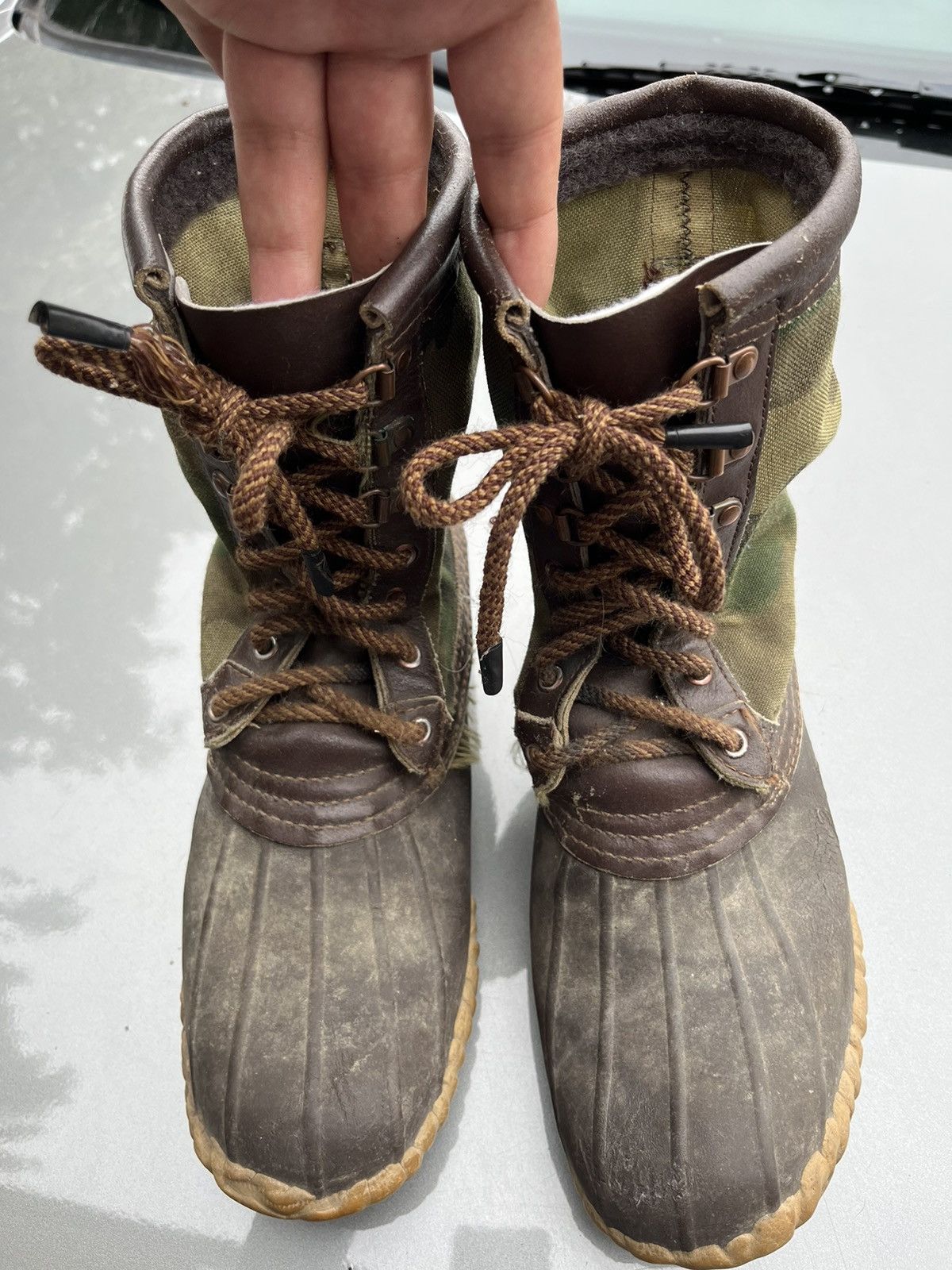 Vintage 1970’s goretex vibram sole duck camo boots Size US XXS / EU 40 - 4 Thumbnail
