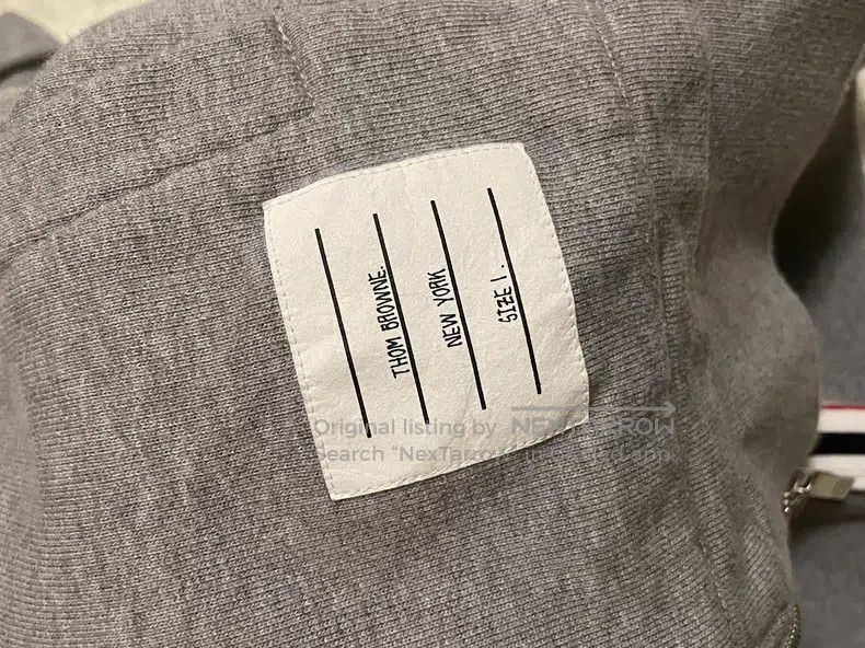 Thom Browne Thom Browne Gray Classic Ribbed Hooded Sweatshirt Size US S / EU 44-46 / 1 - 6 Thumbnail