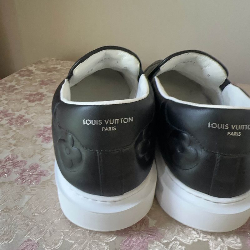 Louis Vuitton Louis Vuitton Beverly Hills Black Slip-On Sneakers -2508 Size US 9.5 / EU 42-43 - 3 Thumbnail
