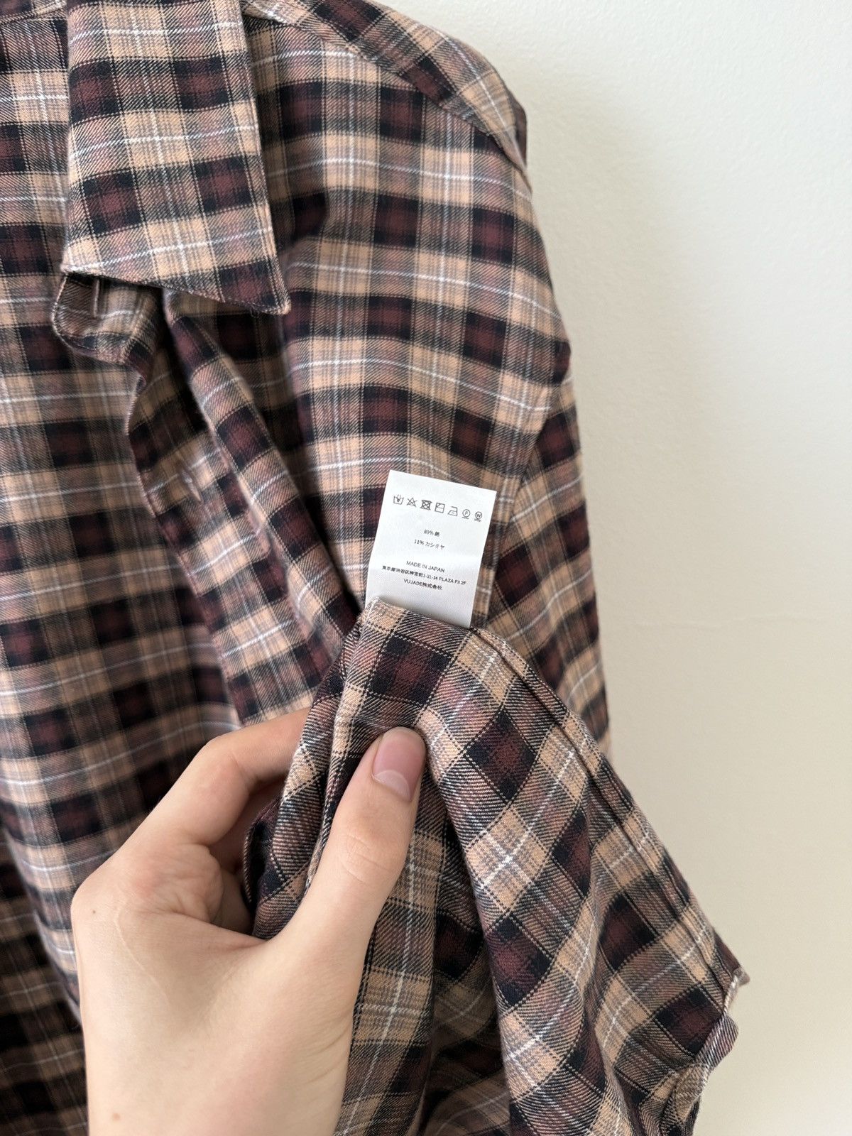Vuja De Ross Check Flannel in Cashmere & Cotton | Grailed