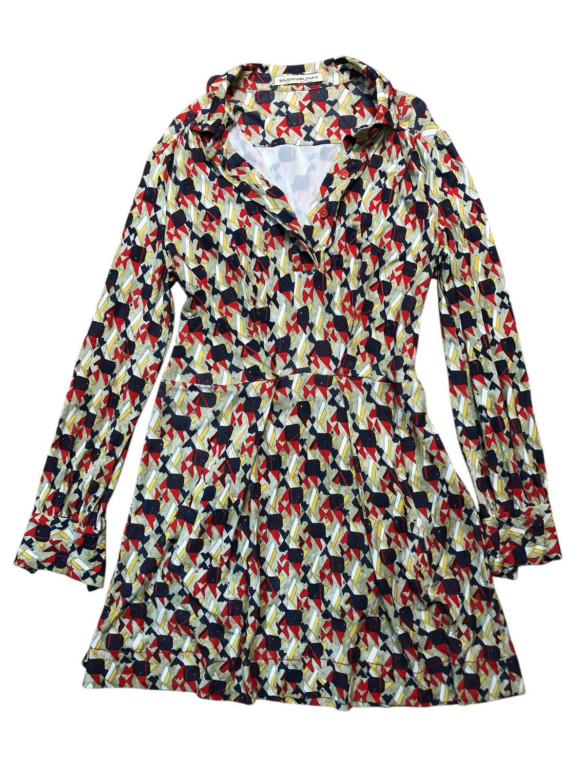 Balenciaga SS2011 Balenciaga Paris Exotic 100% Rayon Maxi Dress Size XS / US 0-2 / IT 36-38 - 2 Thumbnail