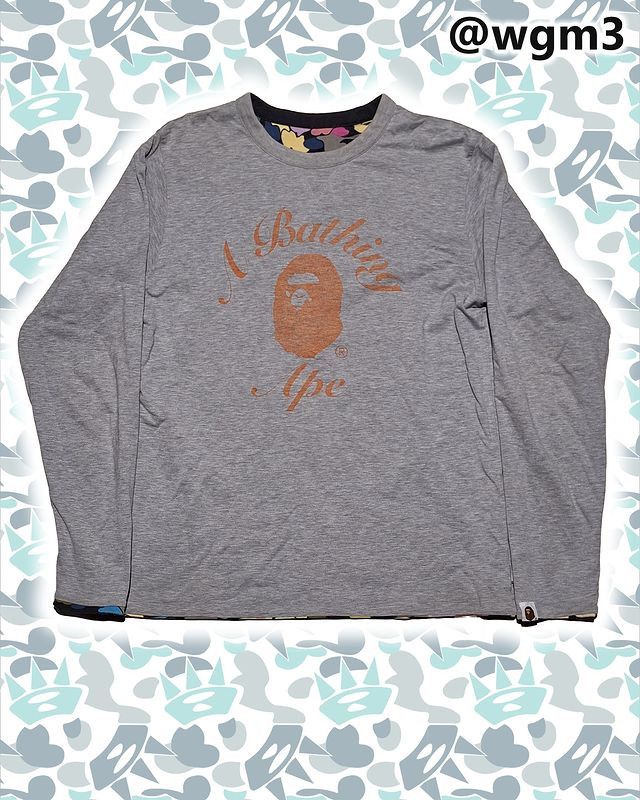 Bape × Nigo × Vintage 2005-07 BAPE Reversible multi camo clouds long sleeve nigo Size US L / EU 52-54 / 3 - 4 Thumbnail
