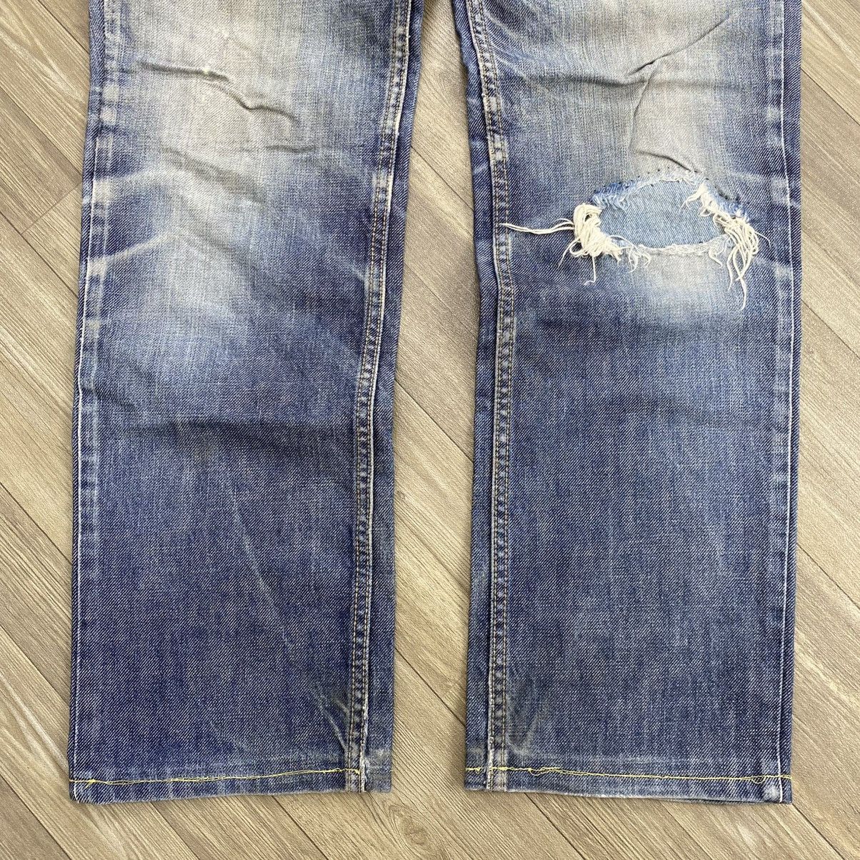 Beauty Beast 90s Beauty Beast Distressed Punk Lgb Goa Grunge Denim Pants Size US 32 / EU 48 - 7 Thumbnail