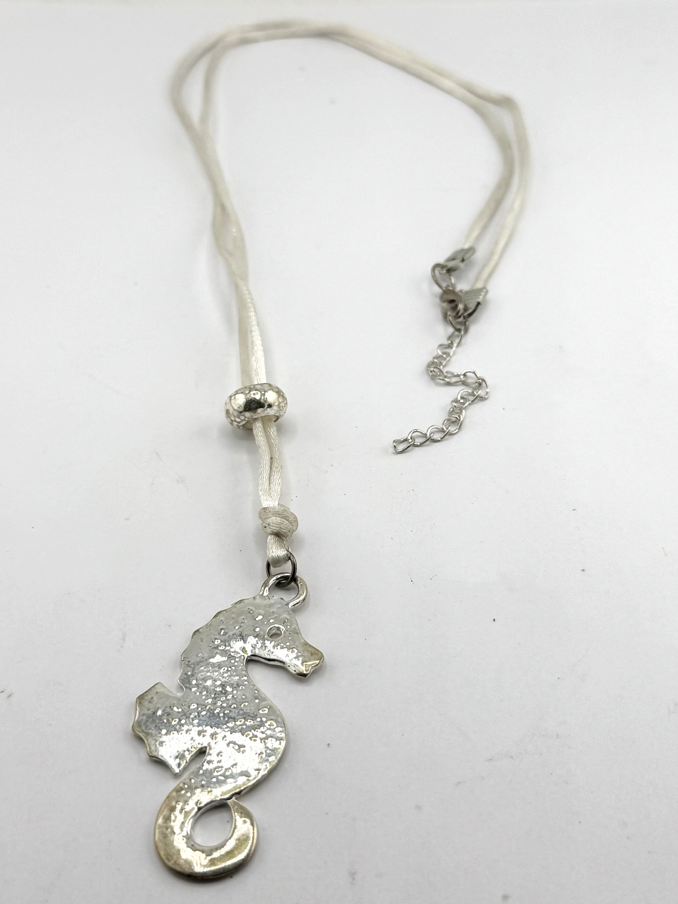 Other Seahorse pendant on fabric cord necklace Size ONE SIZE - 1 Thumbnail