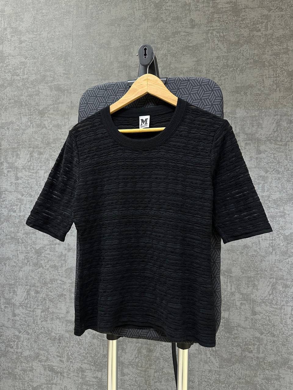 Missoni × Vintage Vintage Missoni Black Women T-shirt Size M / US 6-8 / IT 42-44 - 4 Thumbnail