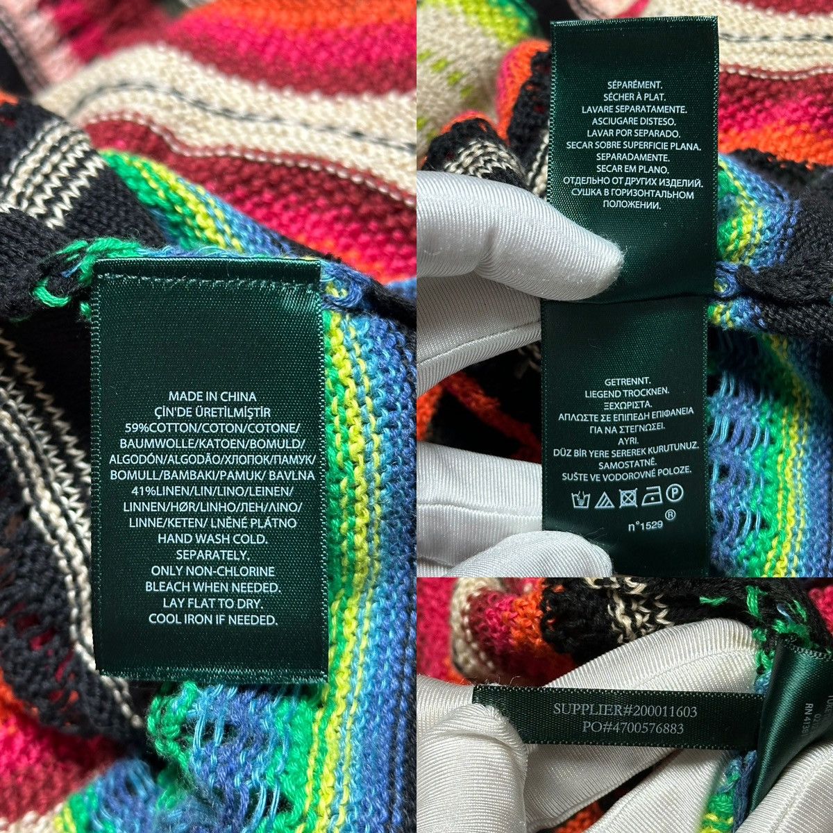 Polo Ralph Lauren Polo Ralph Lauren Striped Western Poncho Cardigan Sweater Size M / US 6-8 / IT 42-44 - 9 Thumbnail