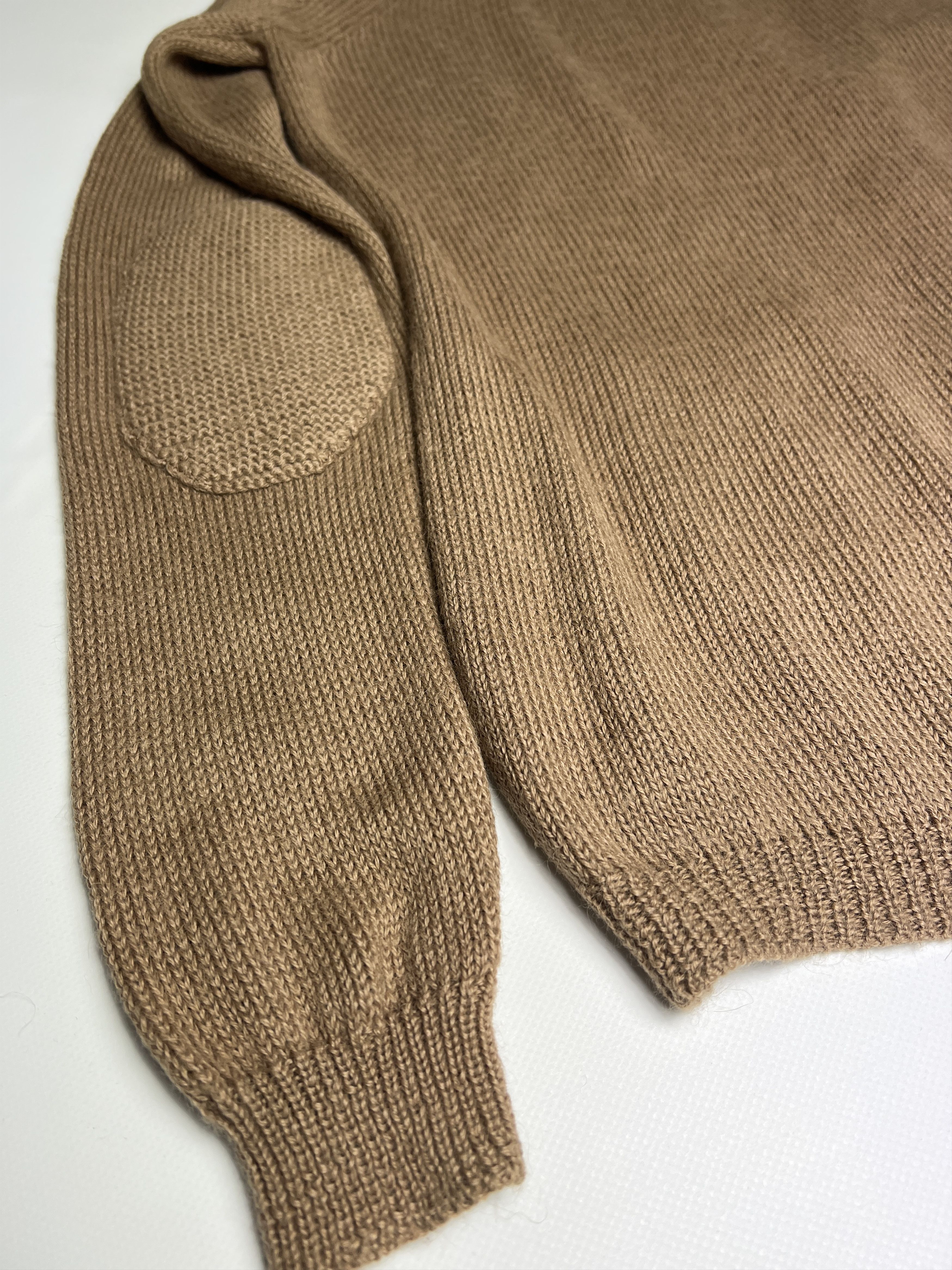 Burberry Prorsum BURBERRY PRORSUM Italy Camel Knit Blend Cardigan Sweater Size US XL / EU 56 / 4 - 7 Thumbnail