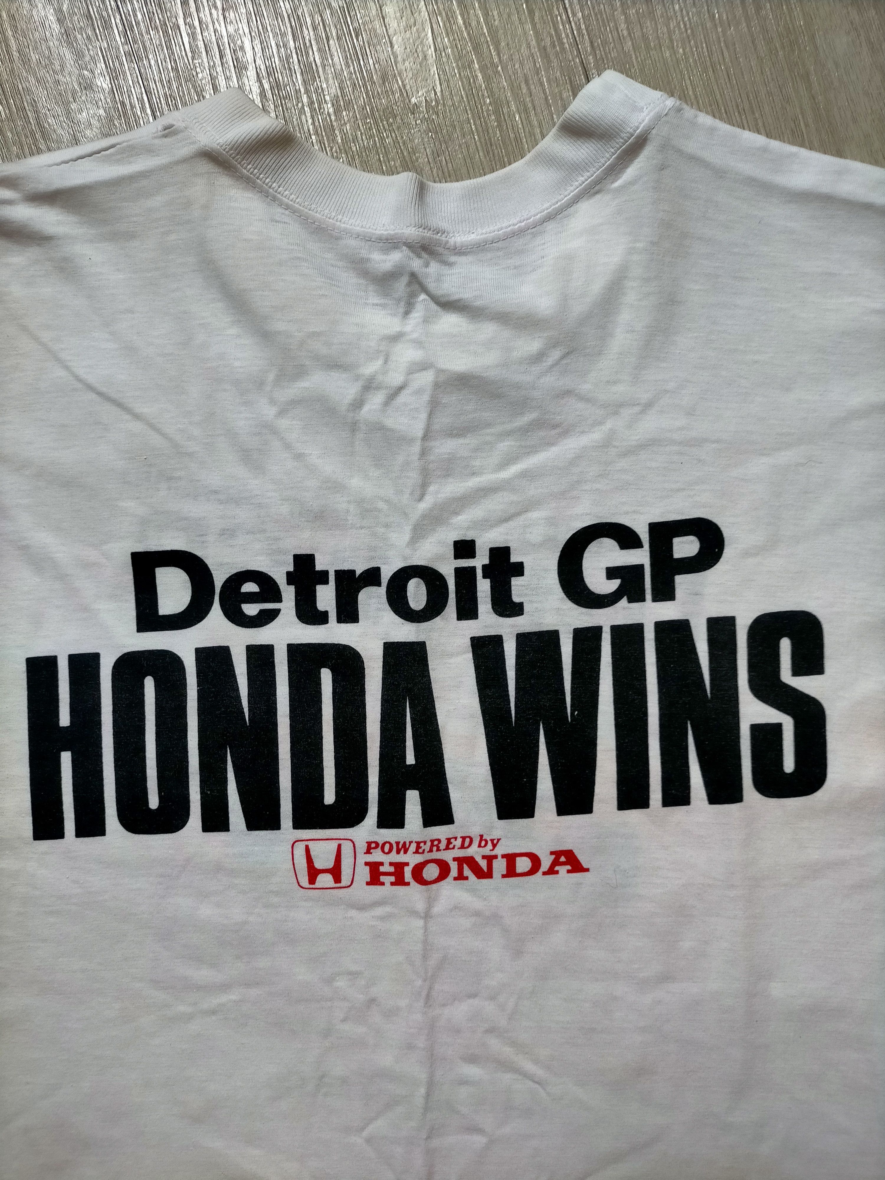 Honda Vintage 80s Honda F-1 single stich distress white tee Size US M / EU 48-50 / 2 - 4 Thumbnail